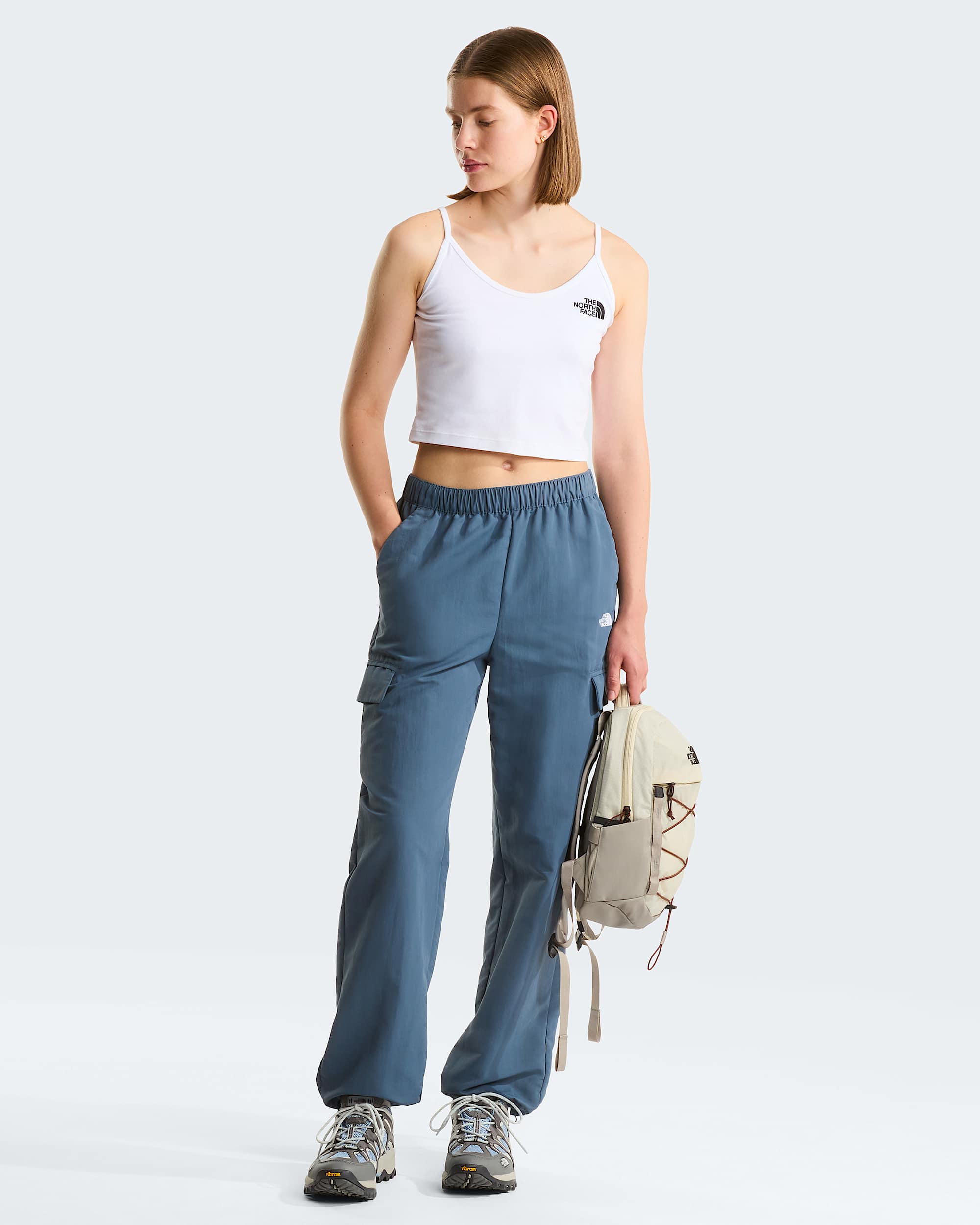 Womens Cropped Tank Top TNF ALT1