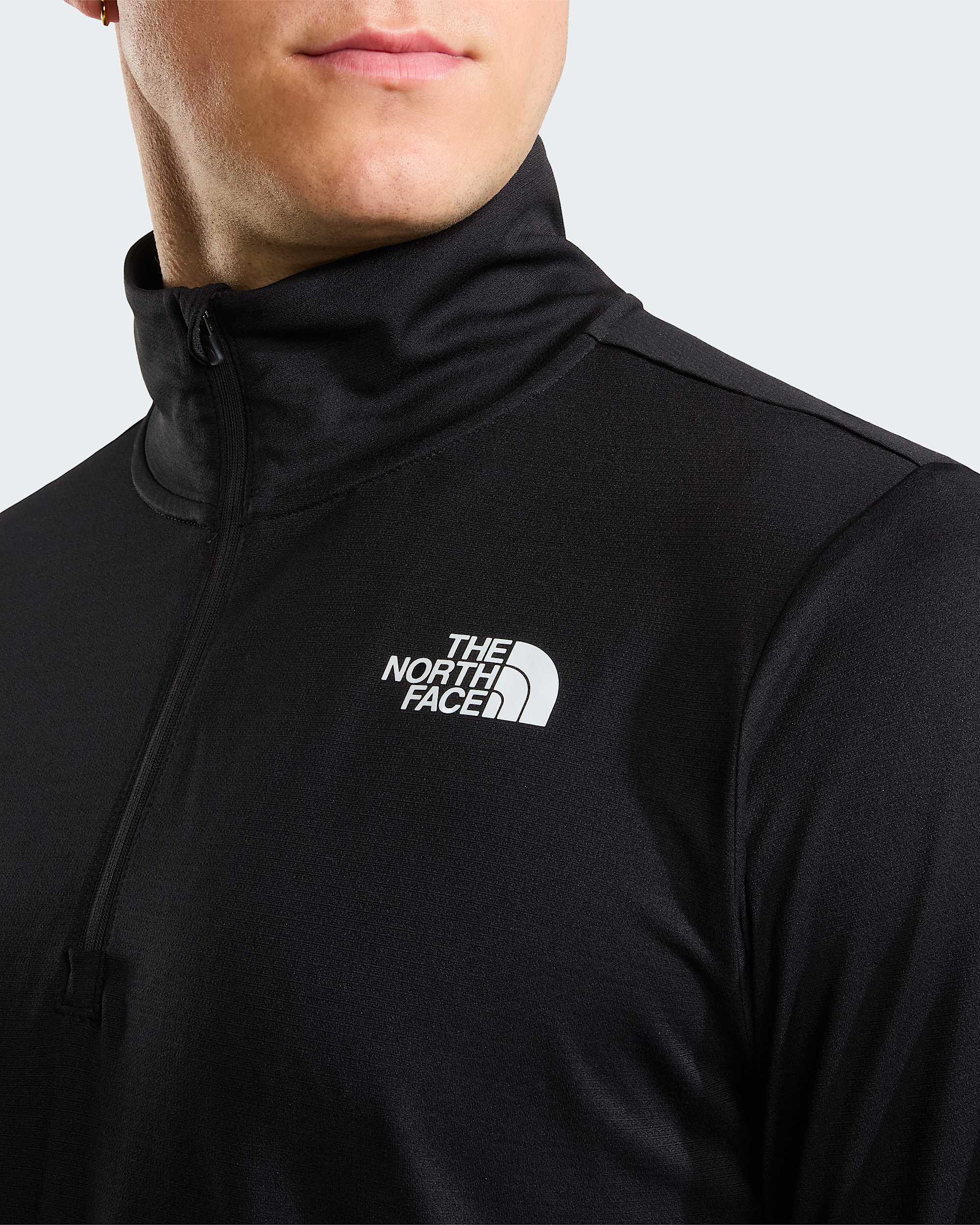 Mens 247 14 Zip LongSleeve TShirt TNF ALT5