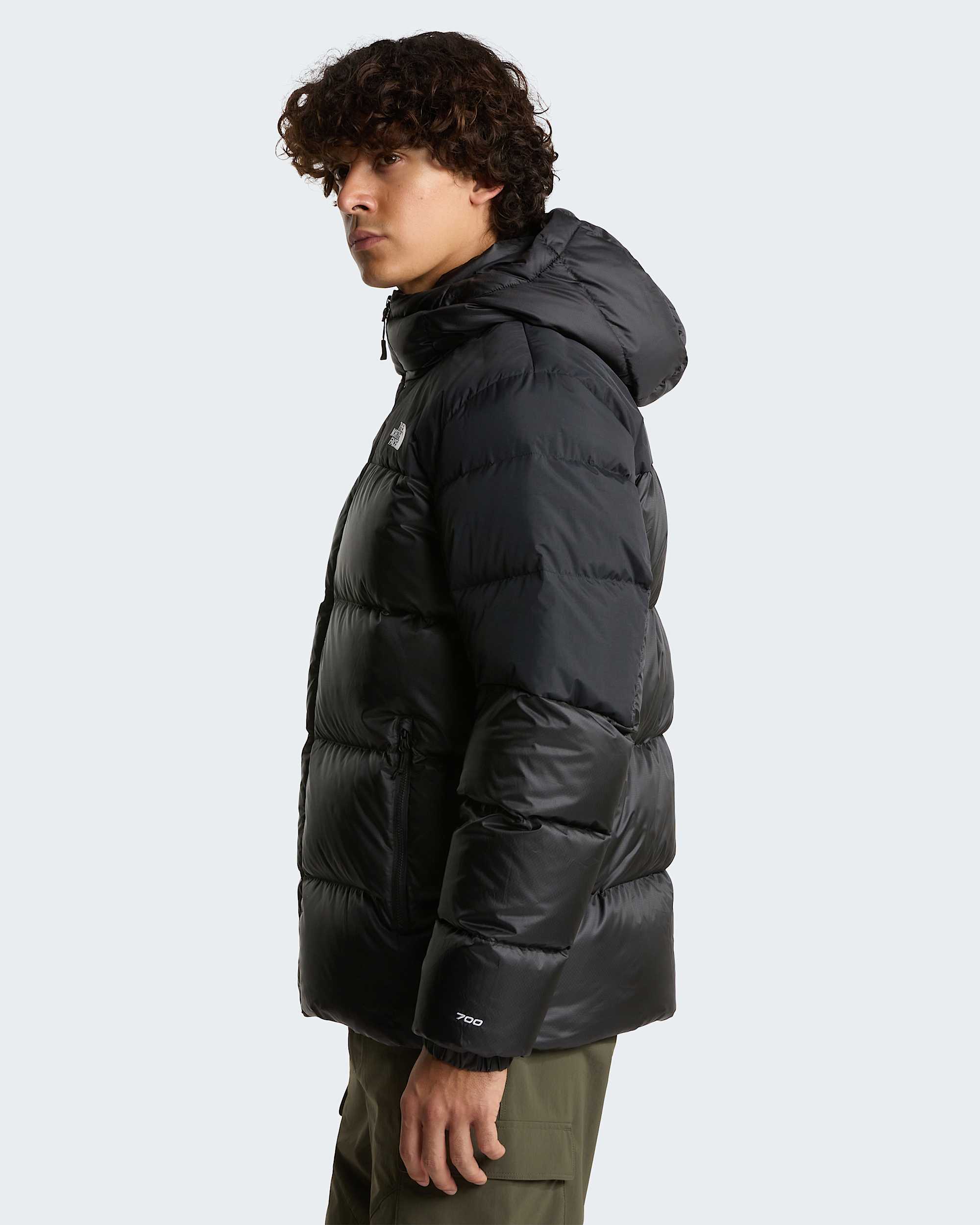 Chaqueta de plumn con capucha Diablo 20 para hombre TNF TNF Black HeatherTNF BlackRecycled Down ALT2