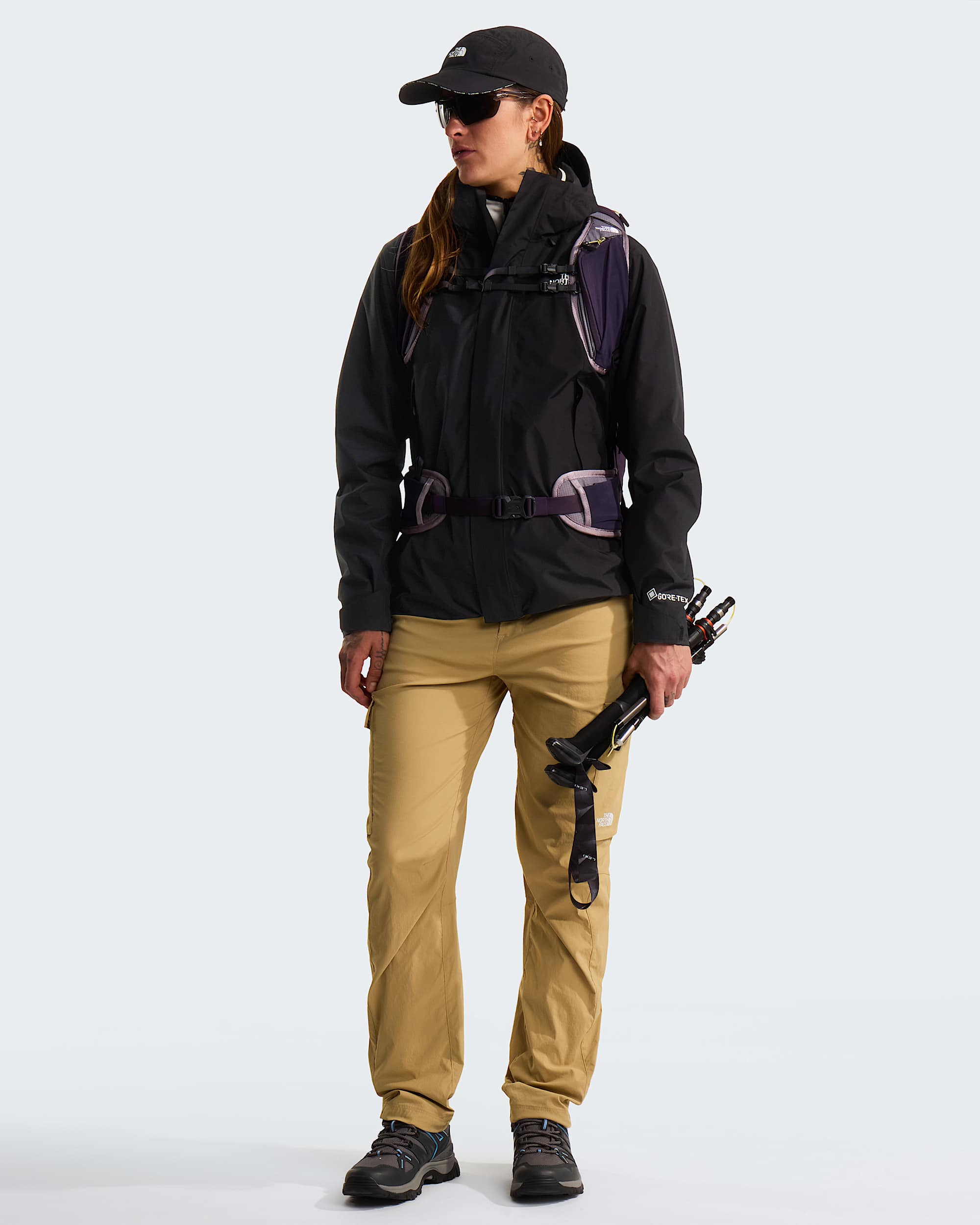 Damskie buty turystyczne Hedgehog GORETEX TNF Smoked PearlAsphalt Grey ALT5