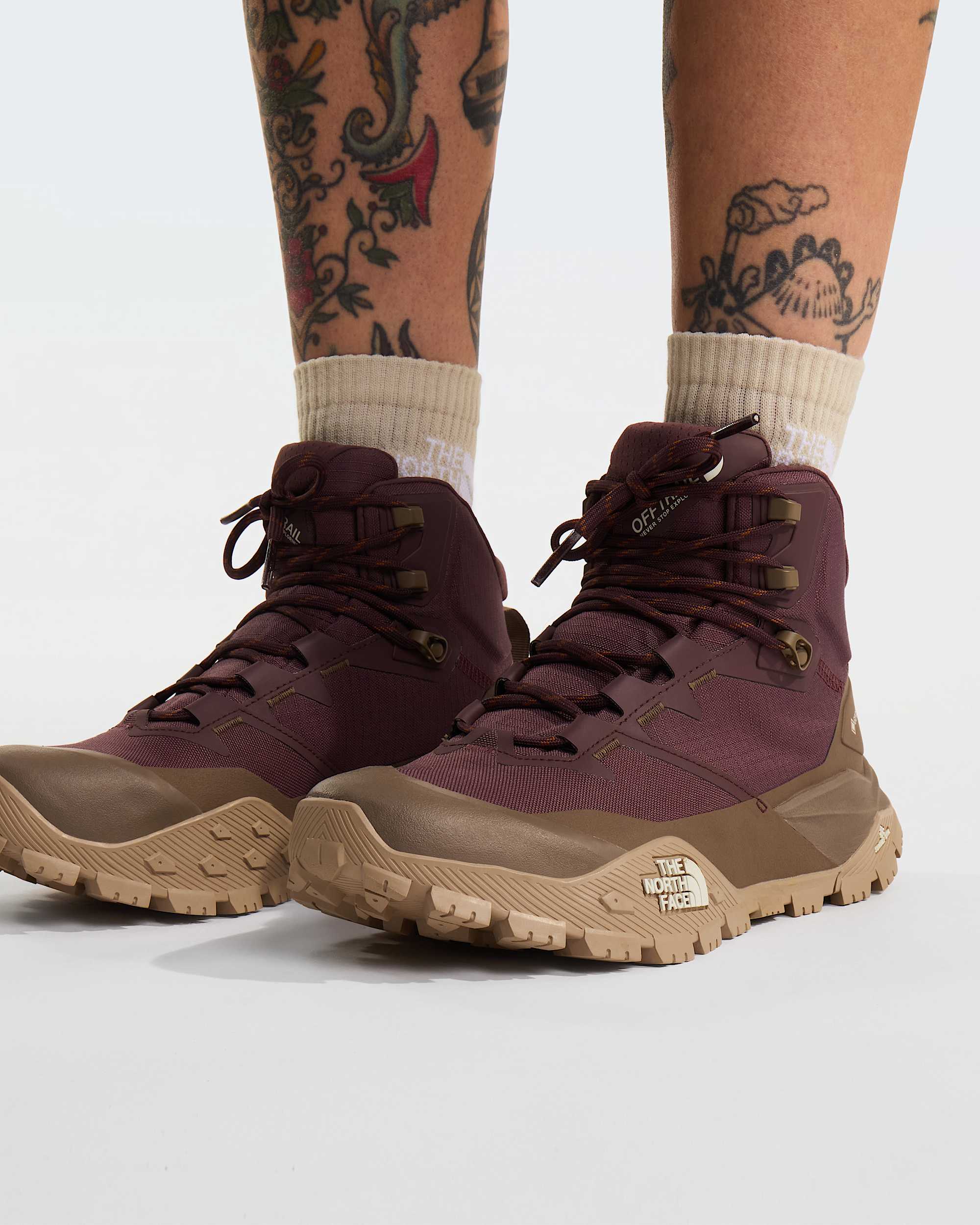 Womens Offtrail GORETEX Hiking Boots TNF Tawny QuartzMocha Brown ALT4