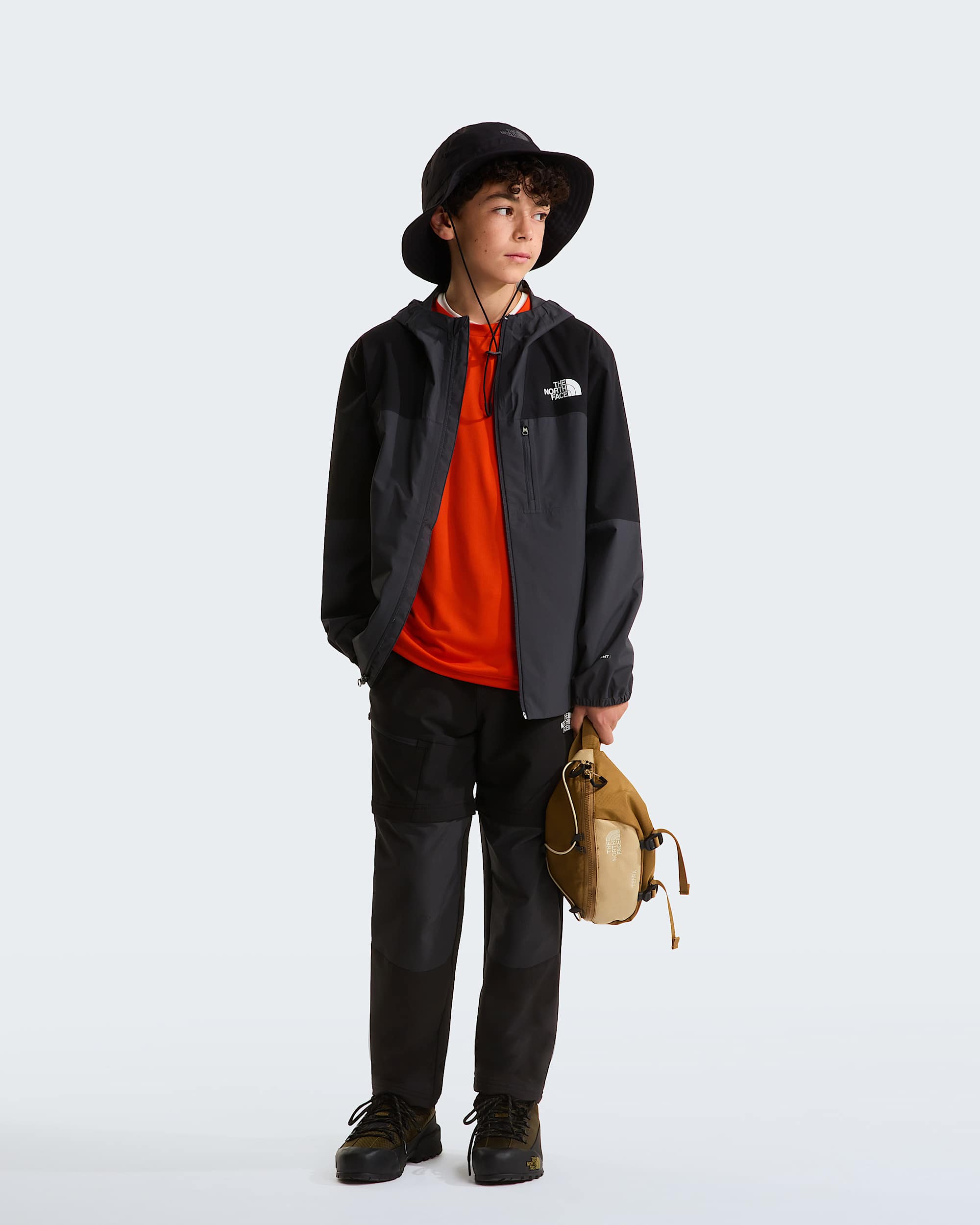 Teens Hike Packable Shell Jacket TNF ALT1