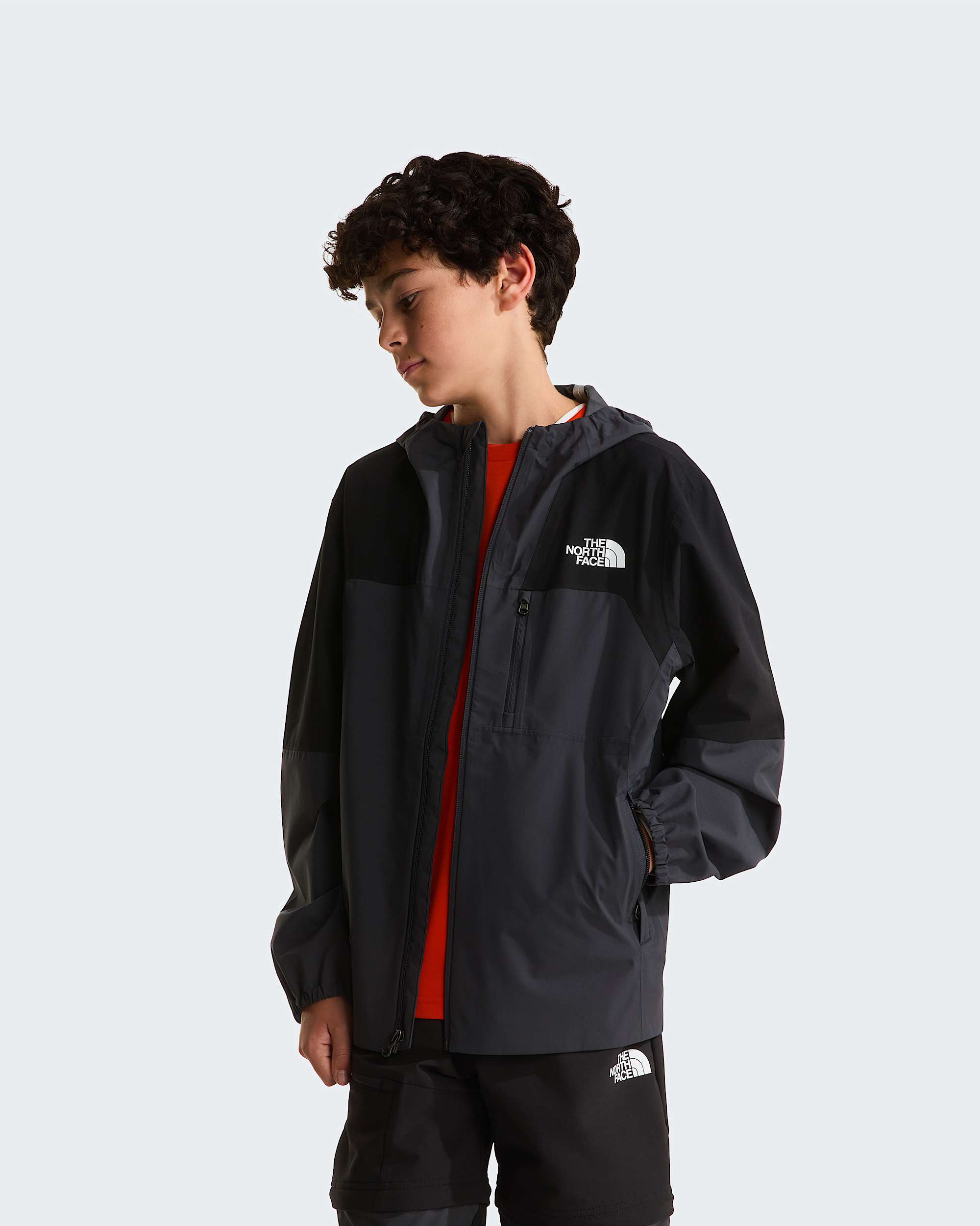 Teens Hike Packable Shell Jacket TNF ALT4