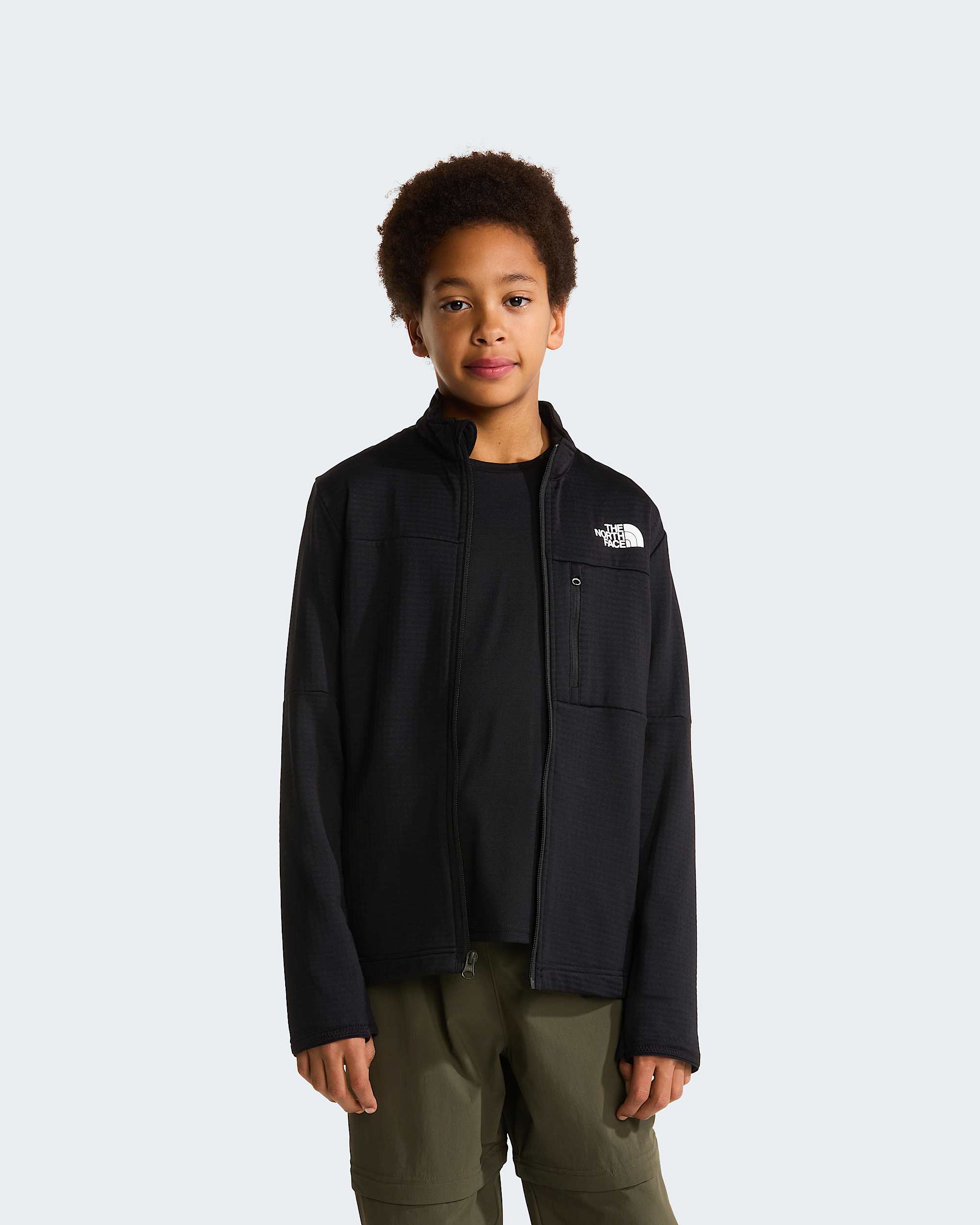 Teens Hike FullZip Midlayer Jacket TNF ALT4