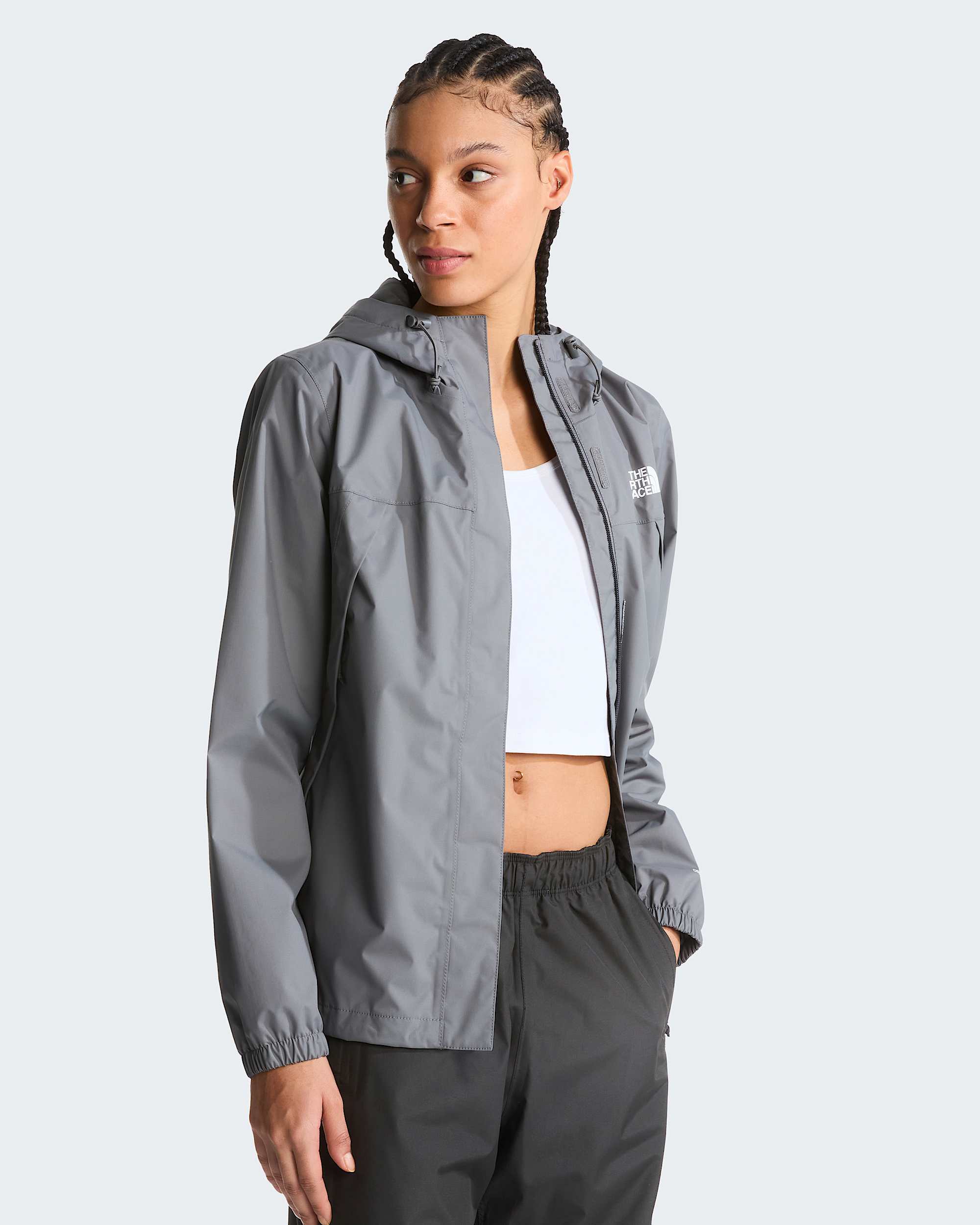 Veste impermable Antora pour femme TNF Smoked Pearl ALT4