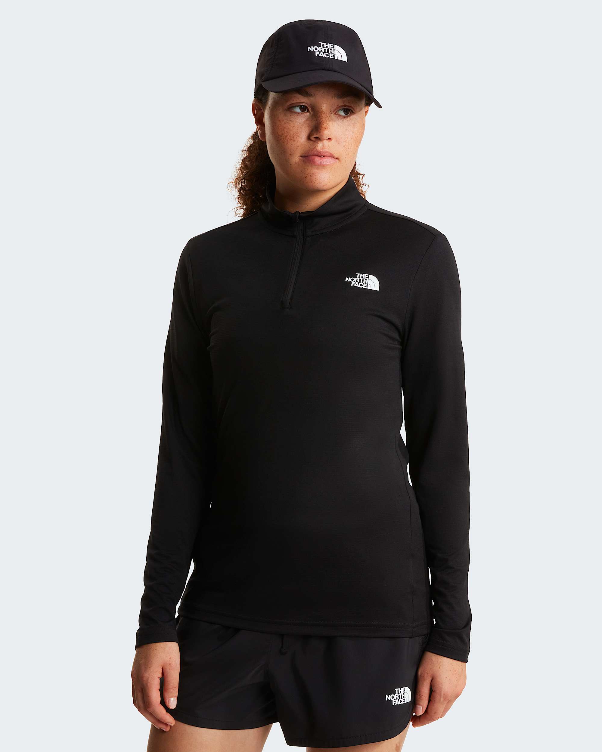 Womens Flex Slim 14 Zip LongSleeve Top TNF HERO