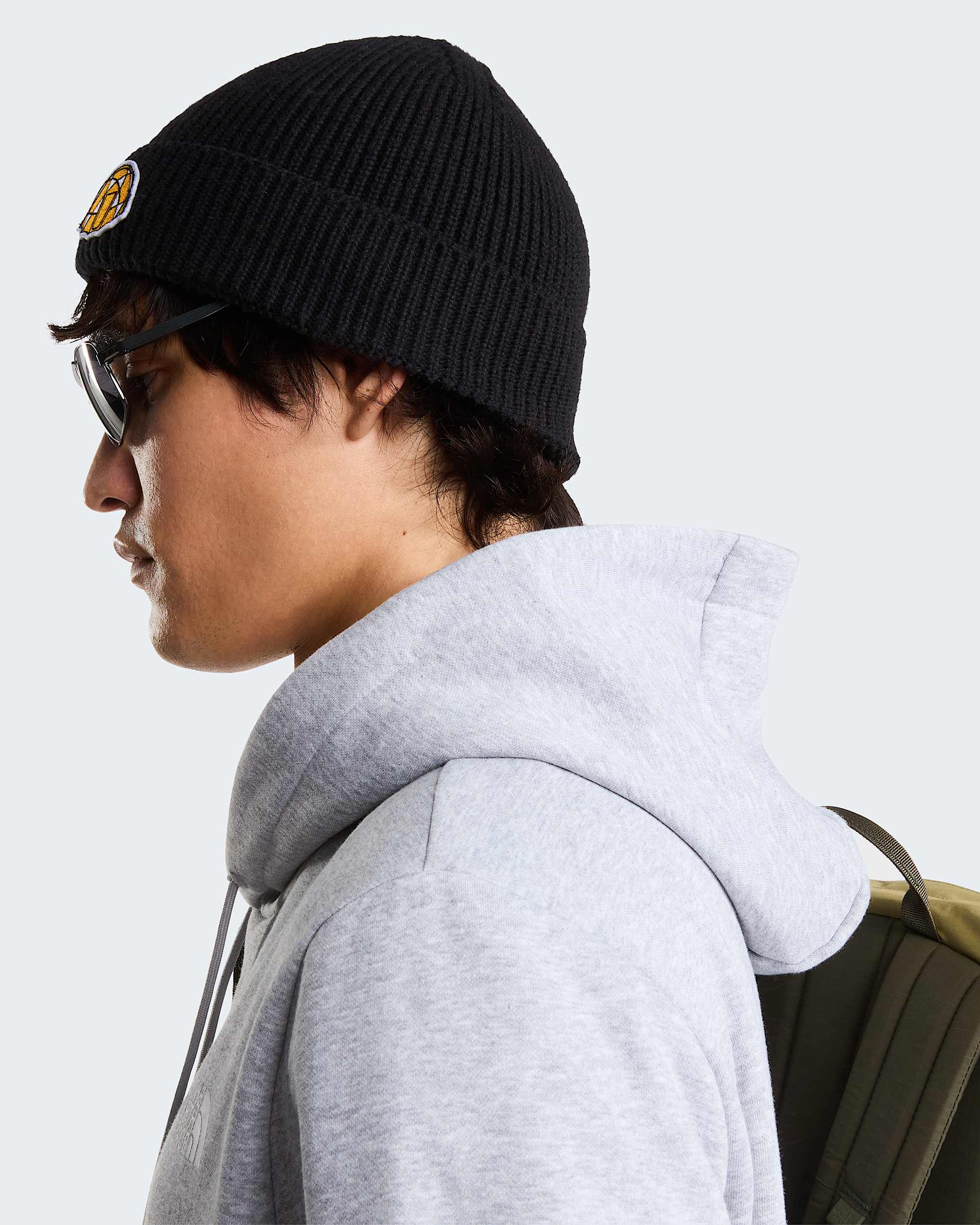 Bonnet  revers et logo carr TNF TNF TNF BlackIcon Patch ALT3
