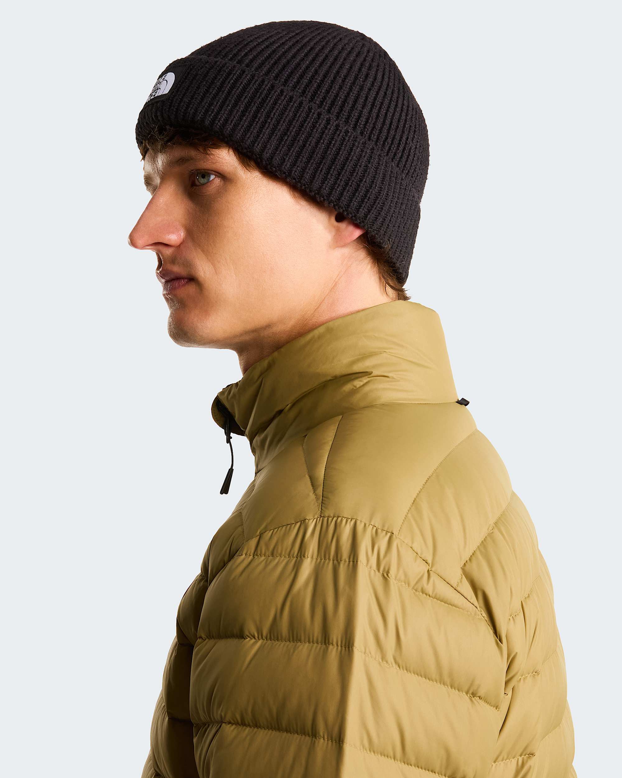 TNF Logo Box Cuffed Beanie TNF TNF Black ALT4