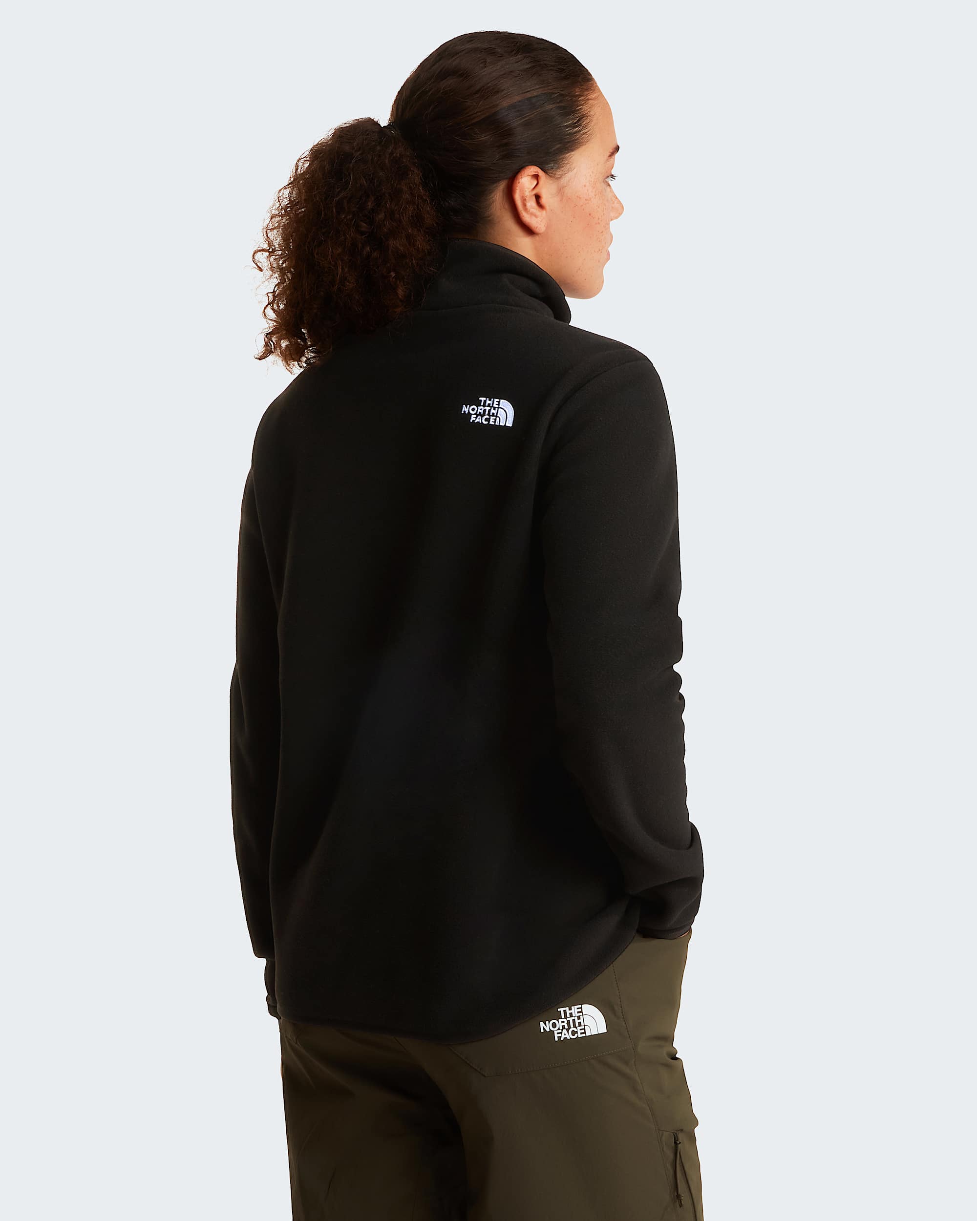 Polaire  col zipp Glacier pour femme TNF alt3
