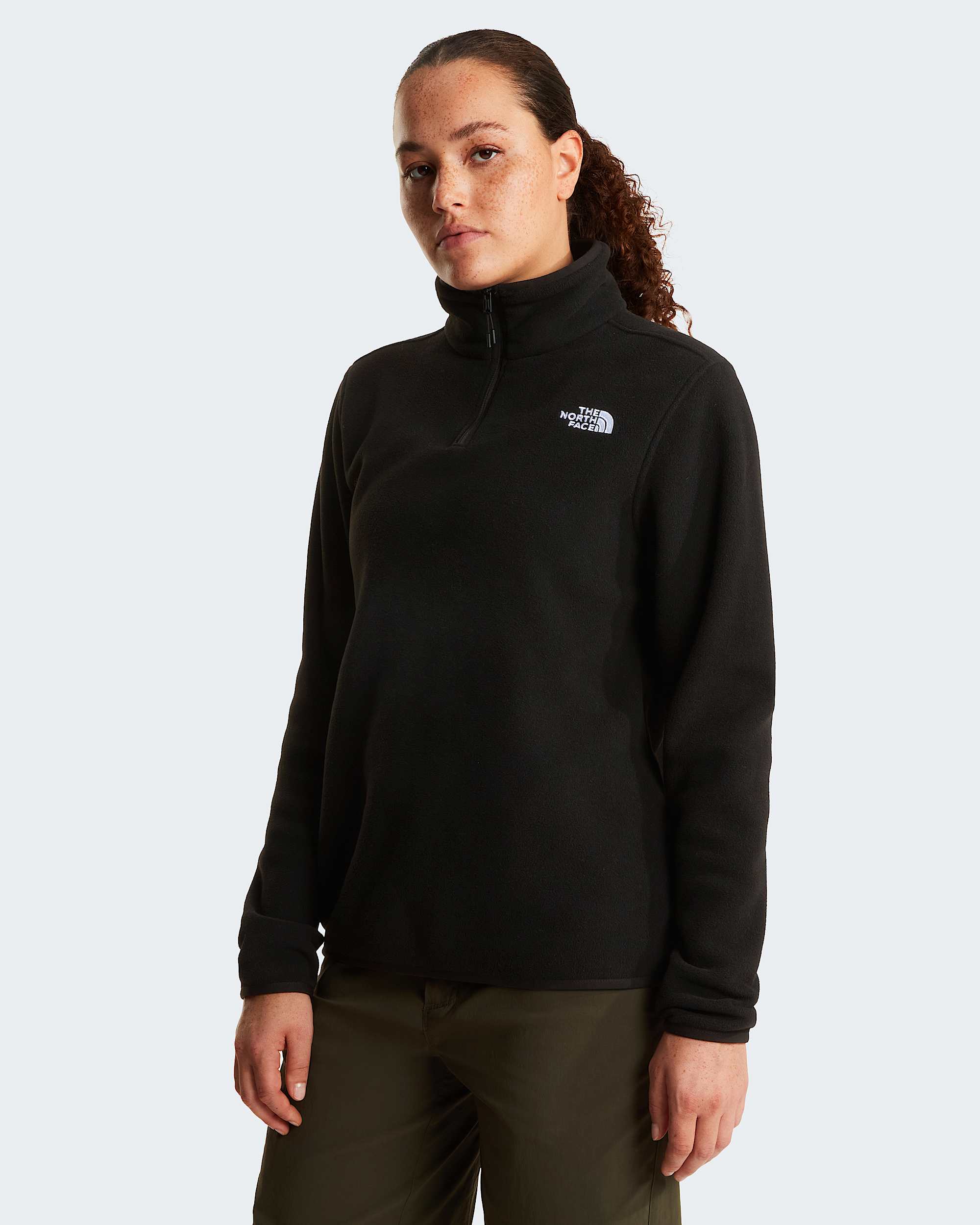 Polaire  col zipp Glacier pour femme TNF hero