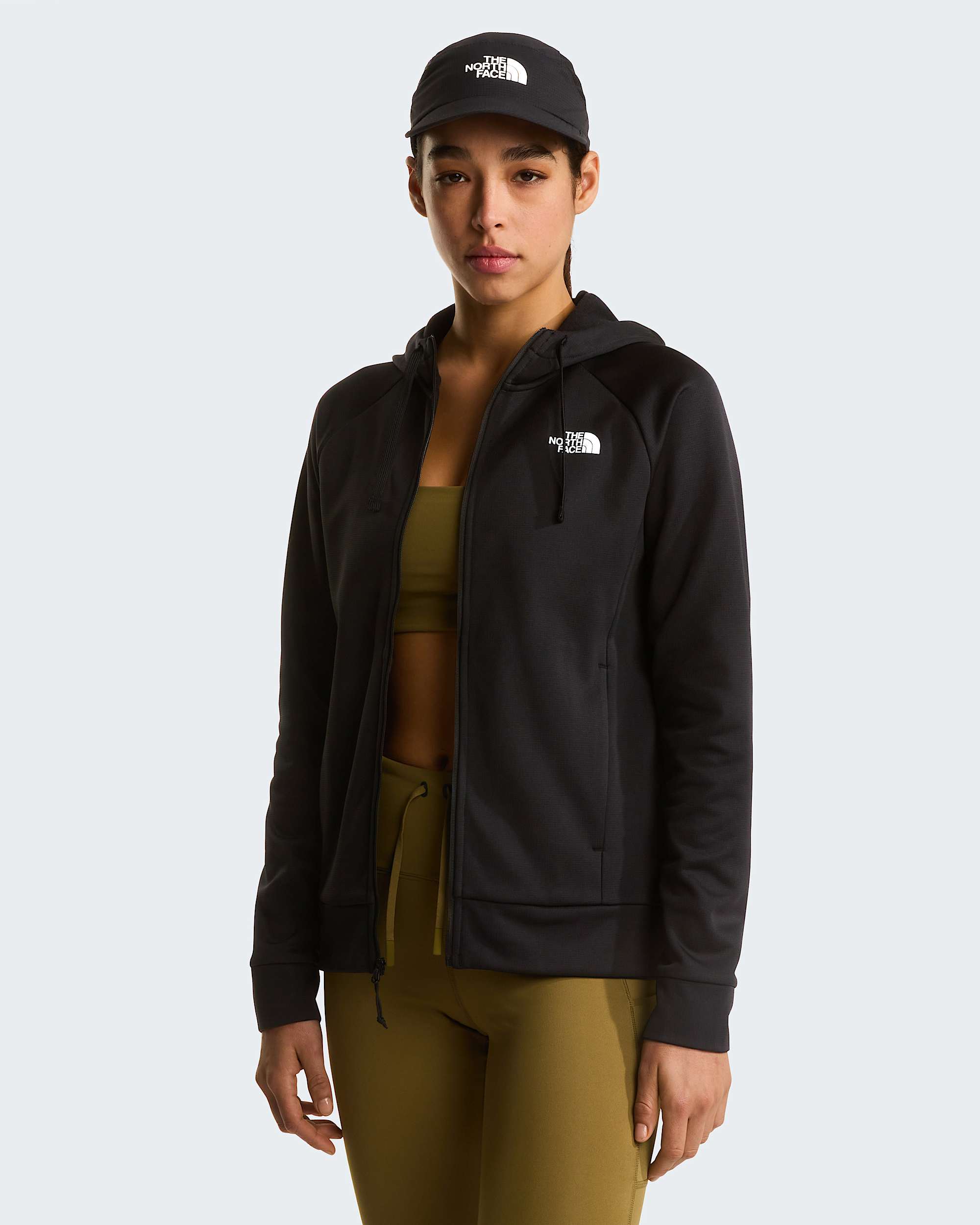 Reaxion 20hoodie met volledige rits voor dames TNF ALT4