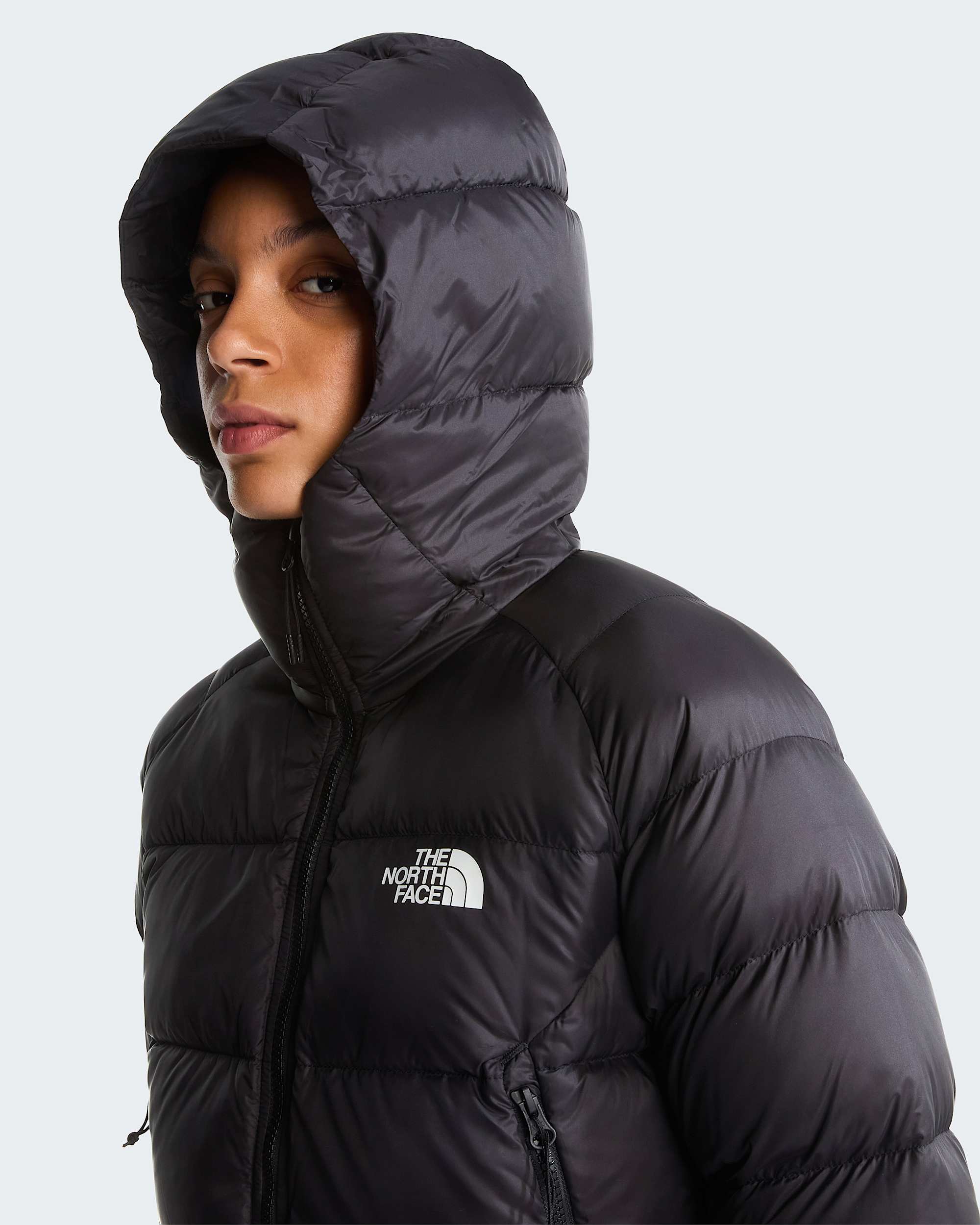 Womens Hyalite Down Hooded Jacket TNF ALT5
