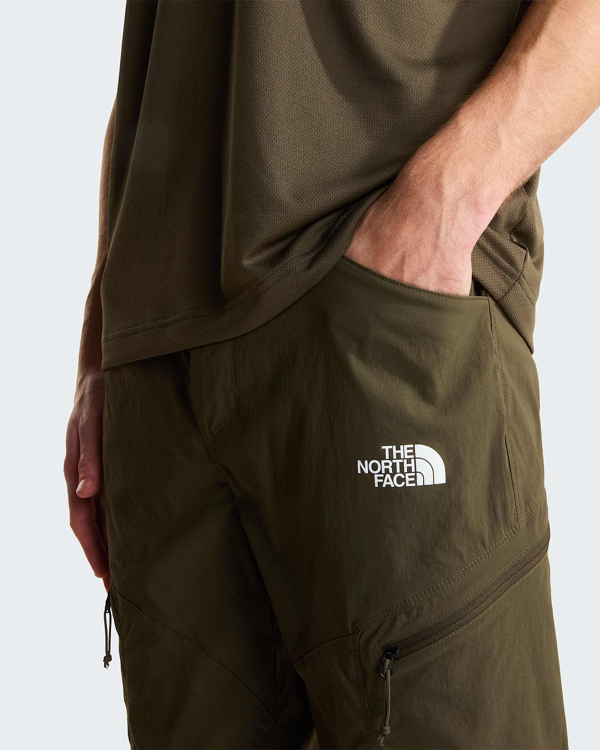 Pantaloni convertibili Exploration affusolati da uomo TNF New Taupe Green ALT5