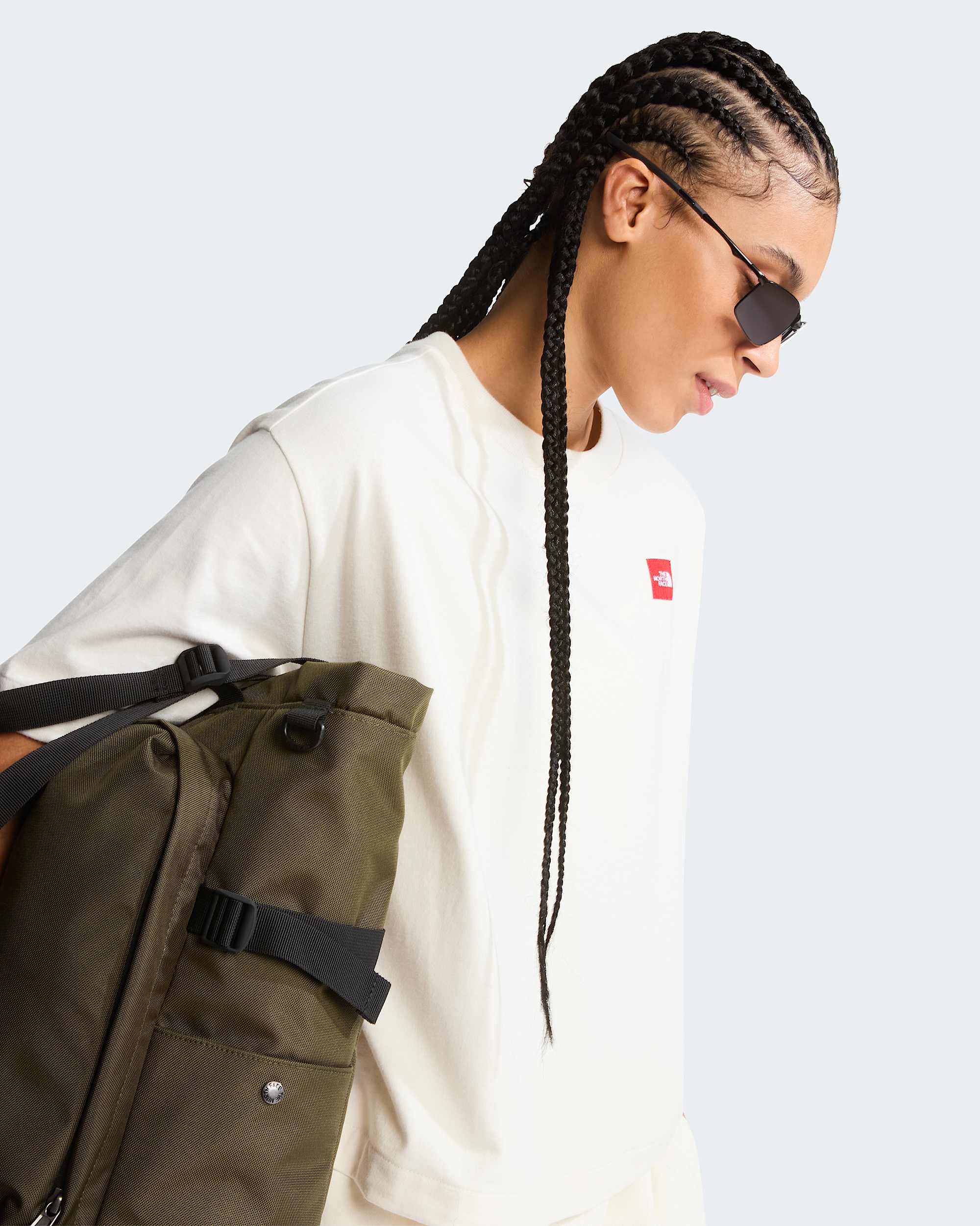 Womens Red Box Boxy TShirt TNF ALT5