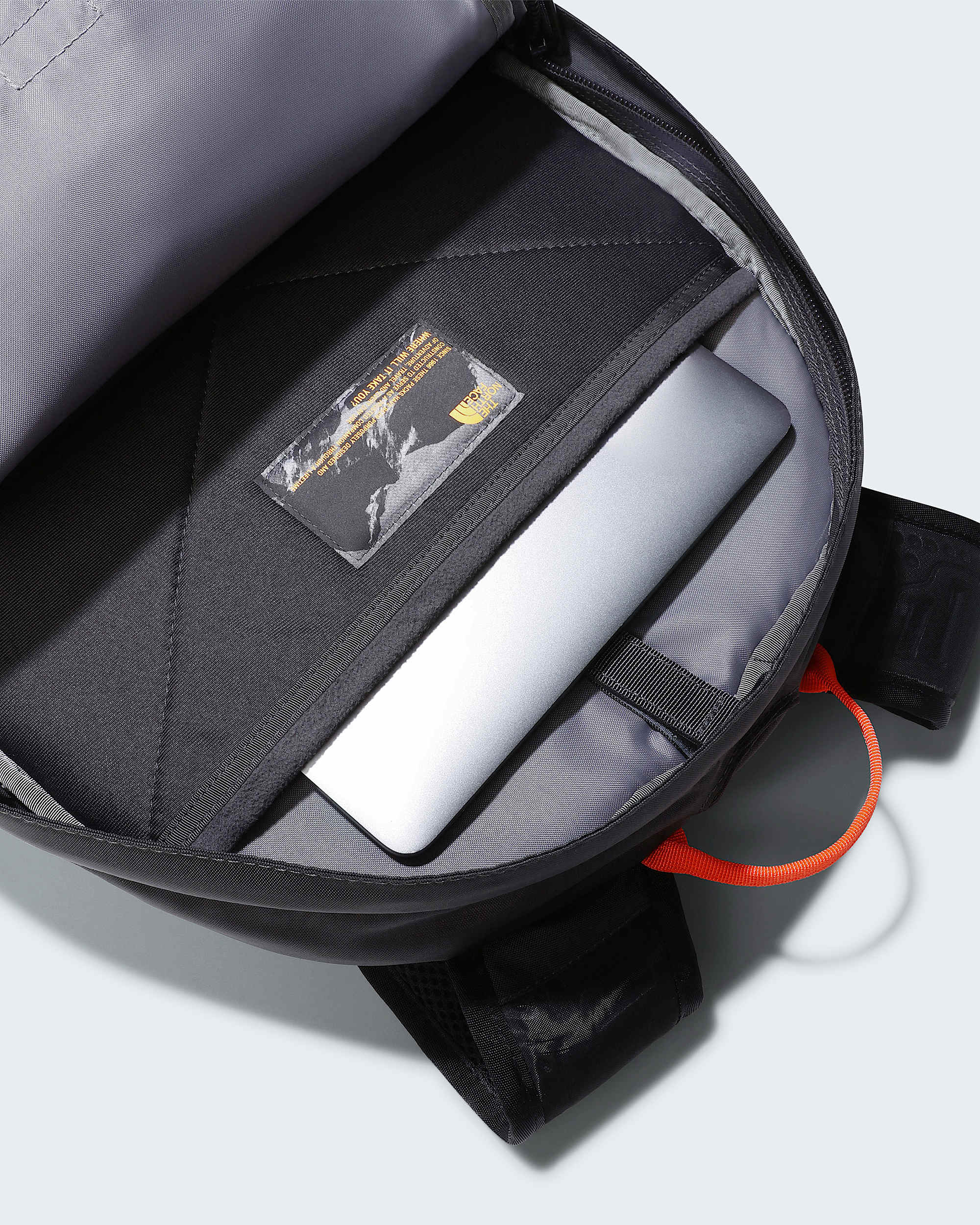 Mochila Borealis Classic TNF Asphalt GreyRetro OrangeNPF ALT6