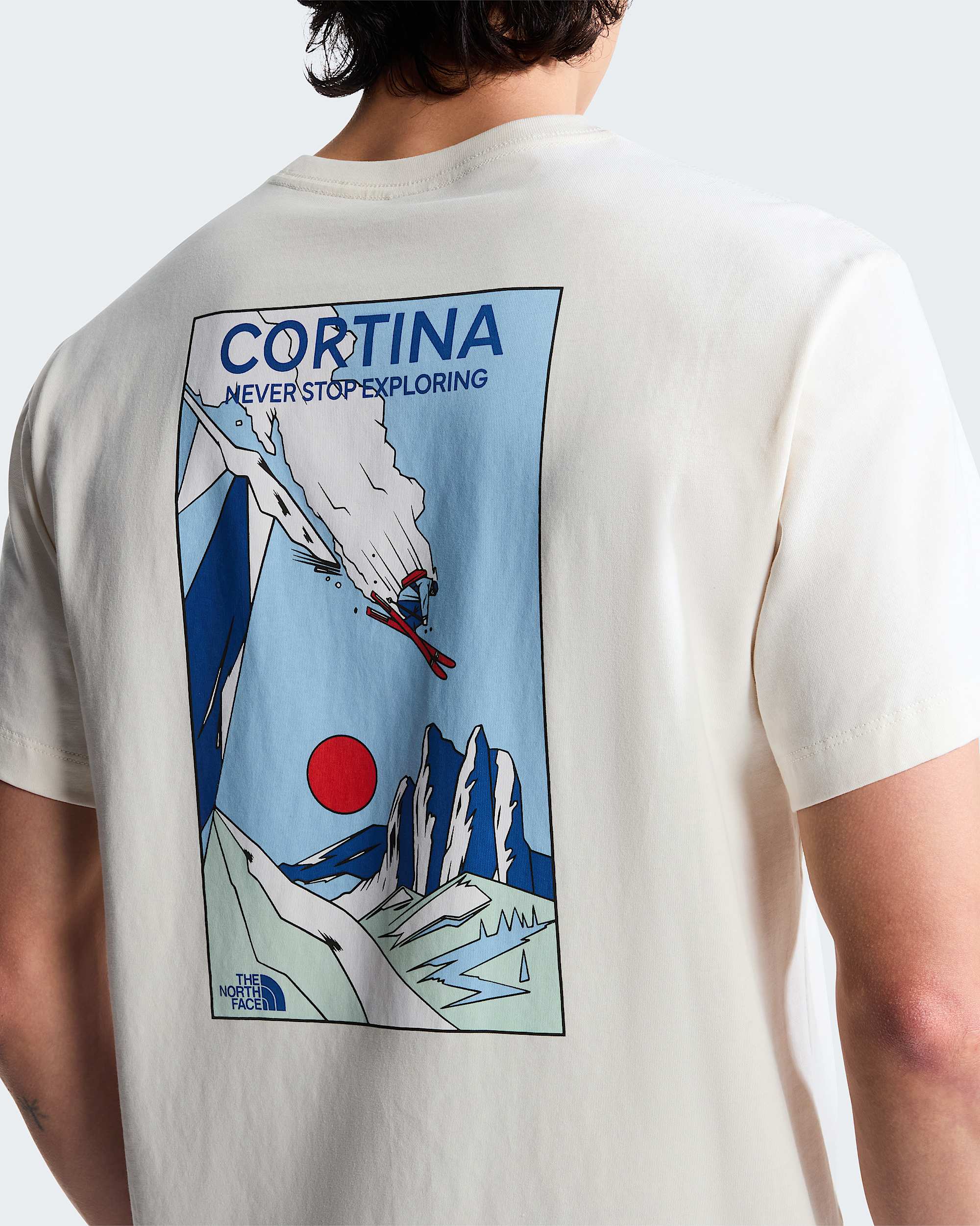 Unisex Mountain Celebration Regular Graphic TShirt TNF White Dune ALT7