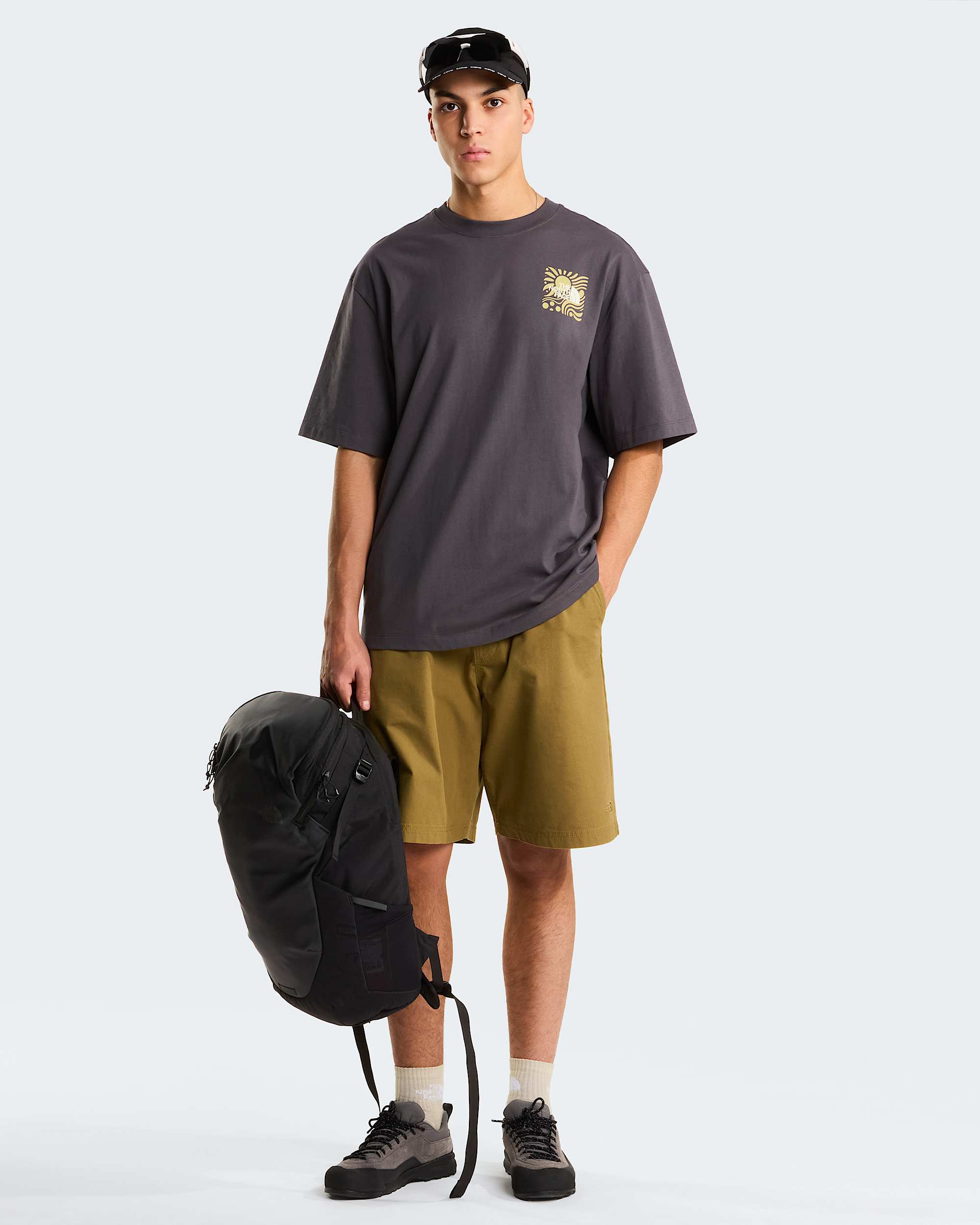 Uniseks Sun Oversized Graphic TShirt TNF alt4
