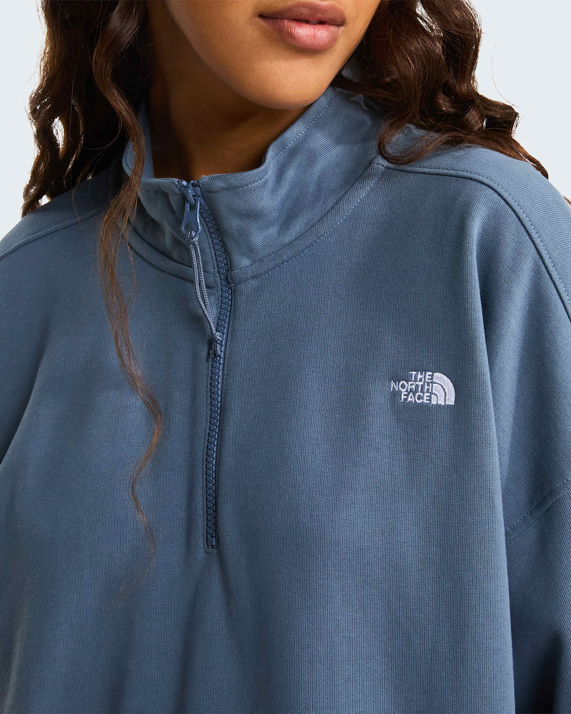 Unisex Essential Light Relaxed 14 Zip Sweatshirt TNF ALT12