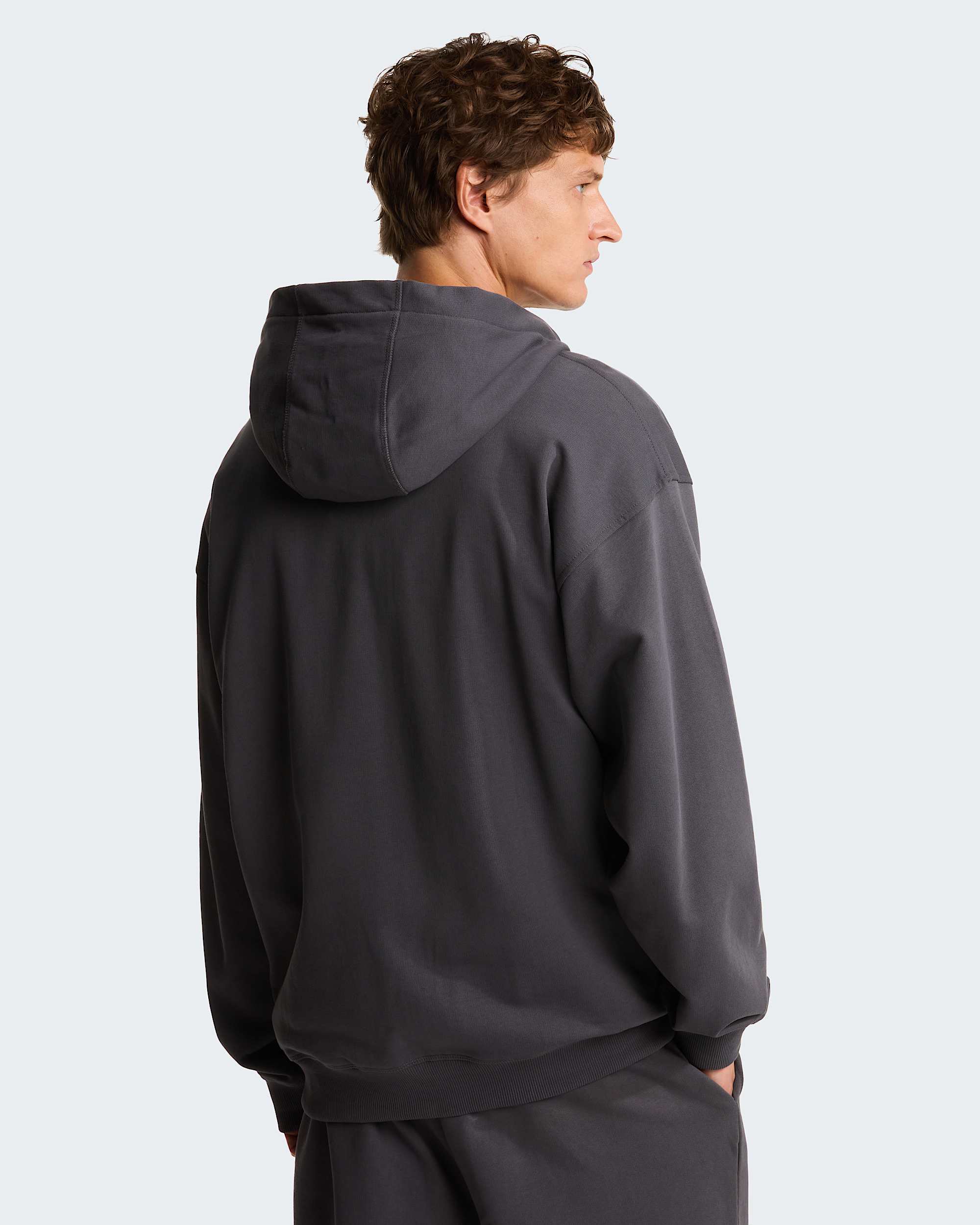 Essential Kapuzenpulli in Oversize und Unisex TNF Anthracite Grey ALT5