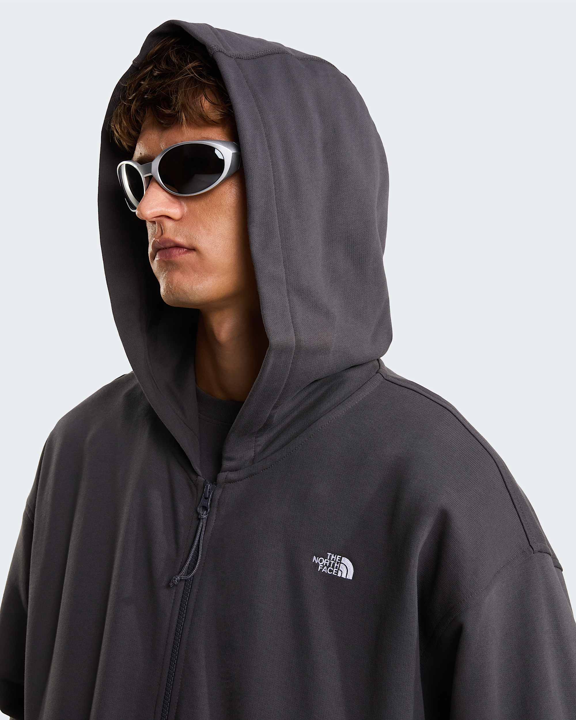 Essential Kapuzenpulli in Oversize und Unisex TNF Anthracite Grey ALT7