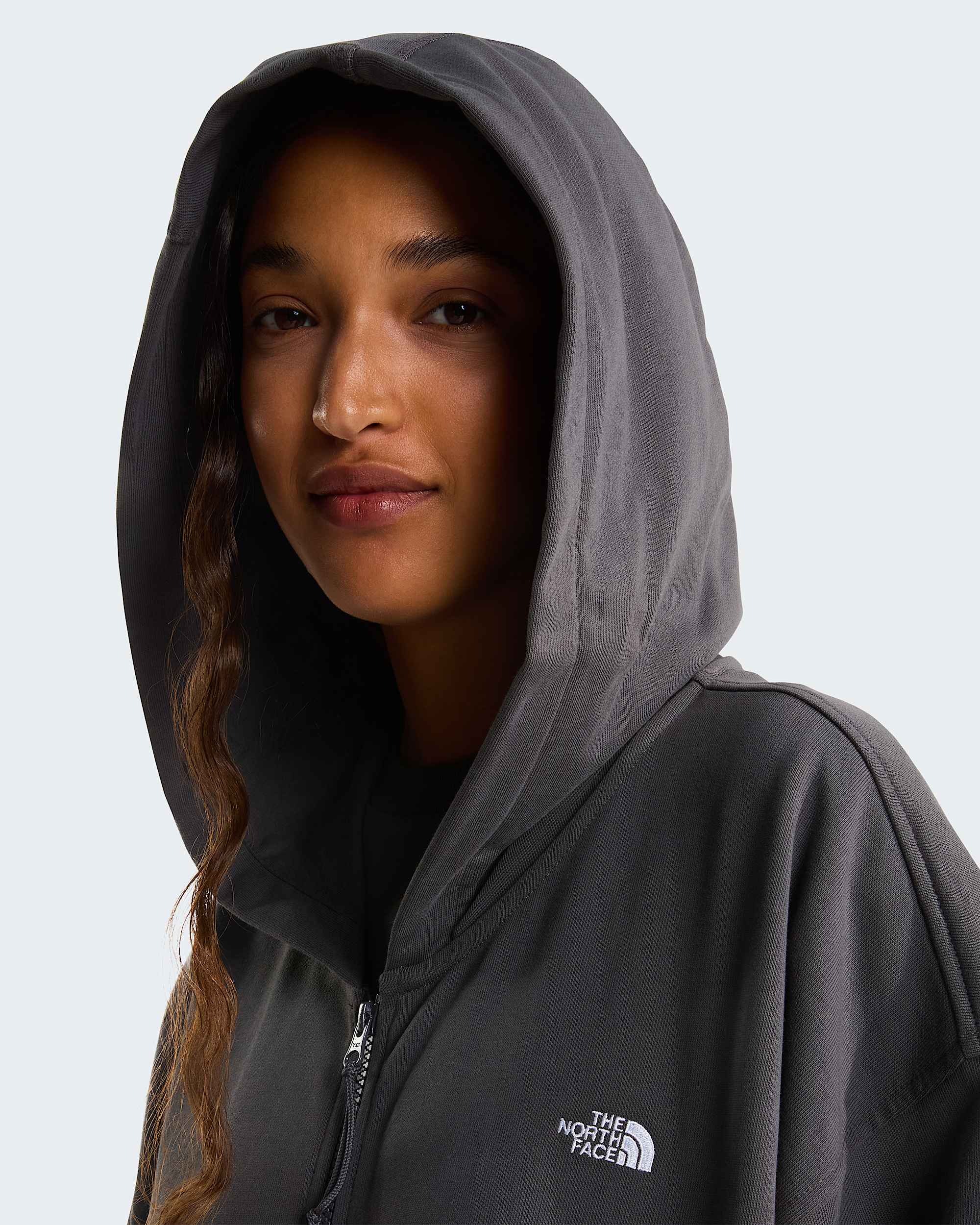 Essential Kapuzenpulli in Oversize und Unisex TNF Anthracite Grey ALT15