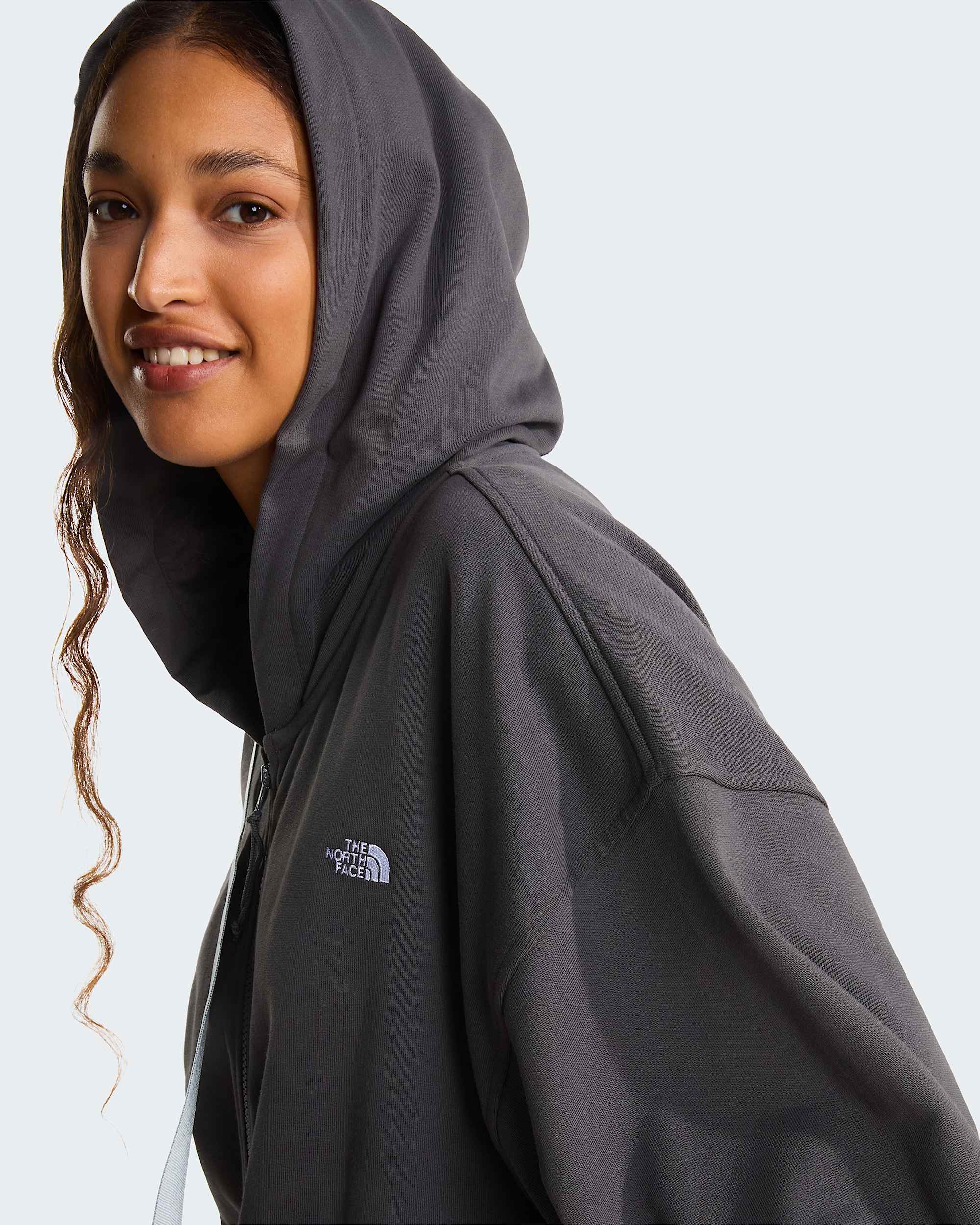 Essential Kapuzenpulli in Oversize und Unisex TNF Anthracite Grey ALT17