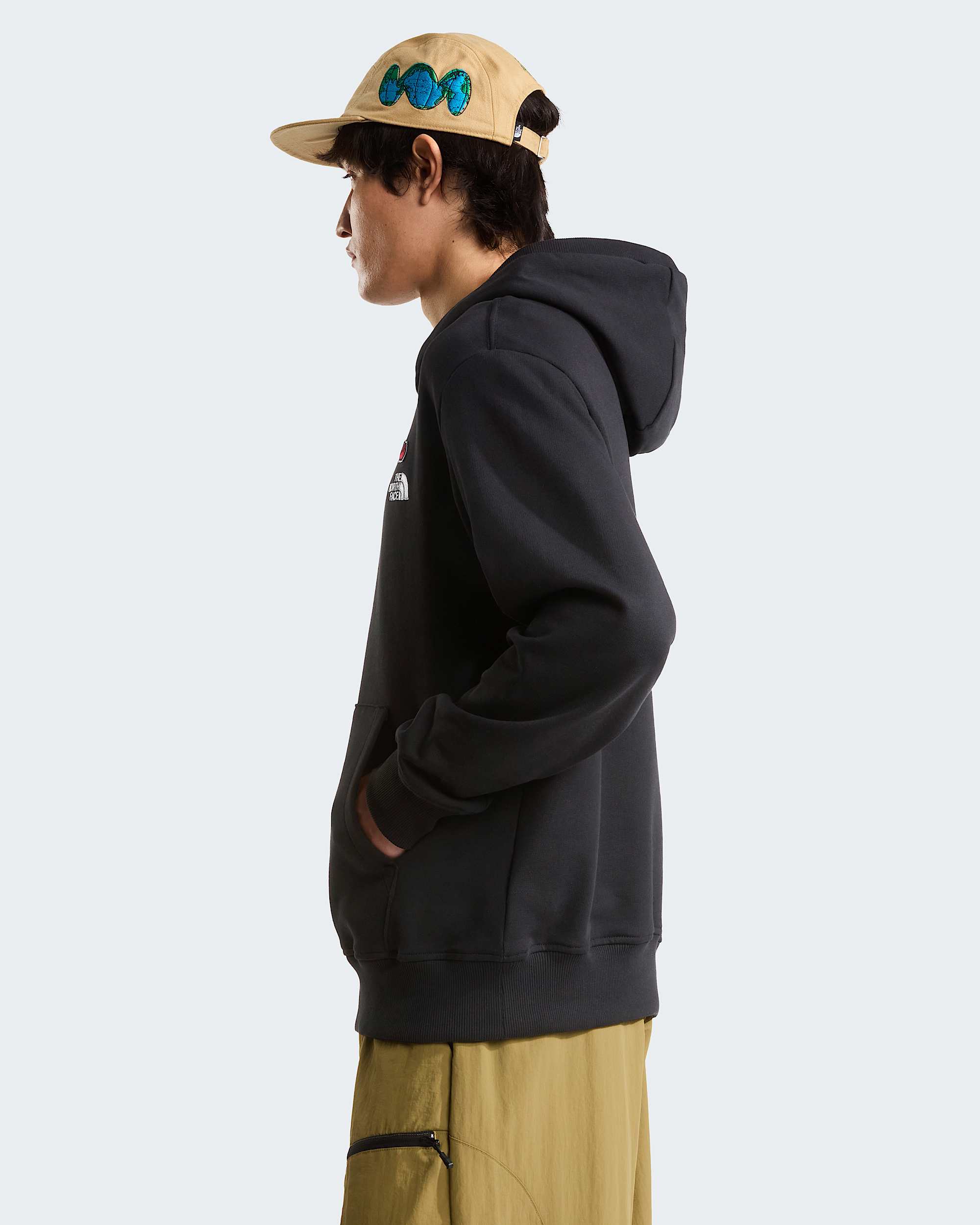 Unisex 60th Anniversary Patch Relaxed Hoodie TNF TNF Black ALT4
