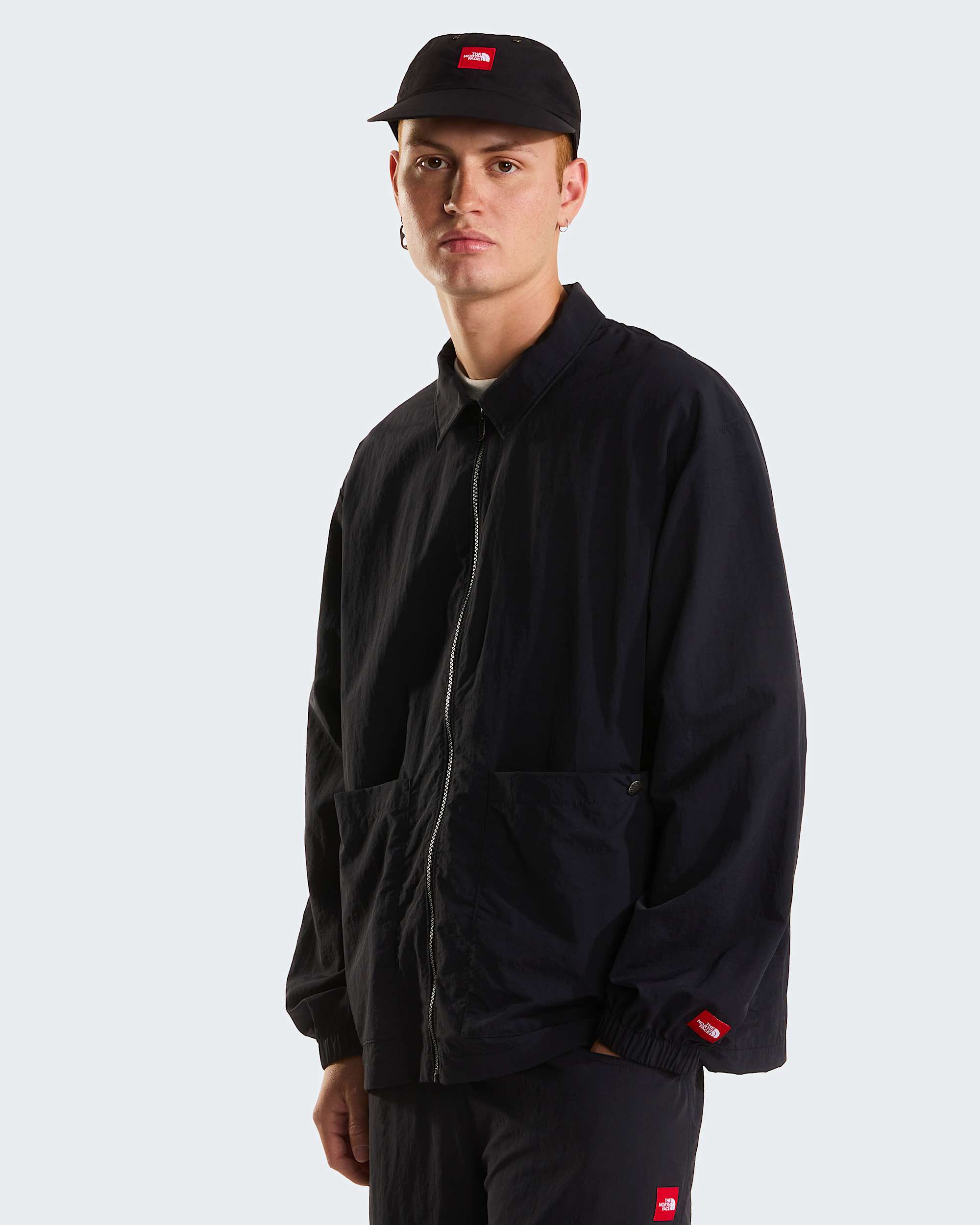 Unisex Red Box Nylon LongSleeve Shirt TNF TNF Black ALT1