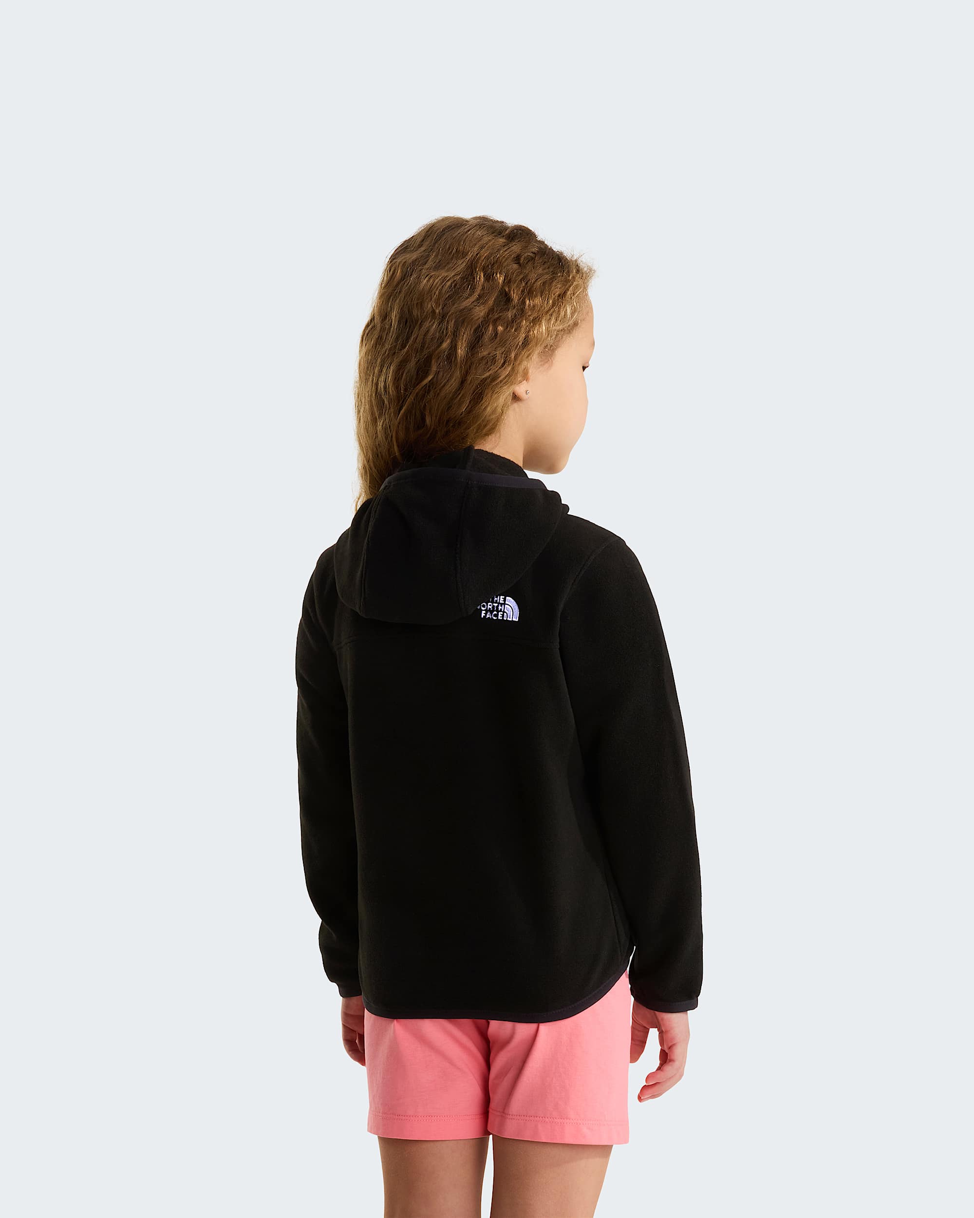 Glacierfleece met capuchon en volledige ritssluiting voor kids TNF ALT13