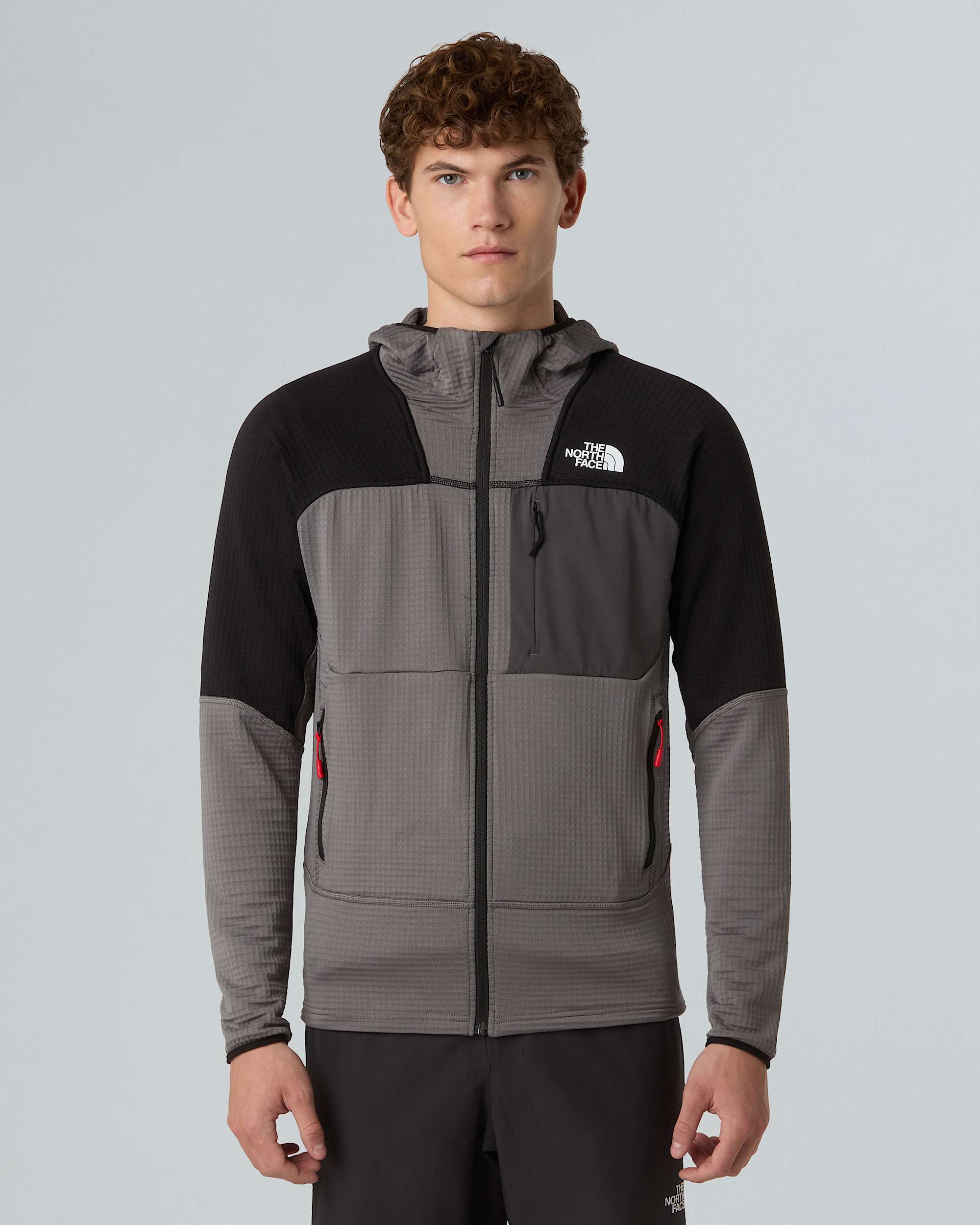 Mens Stormgap Power Grid Hooded Jacket TNF ALT4