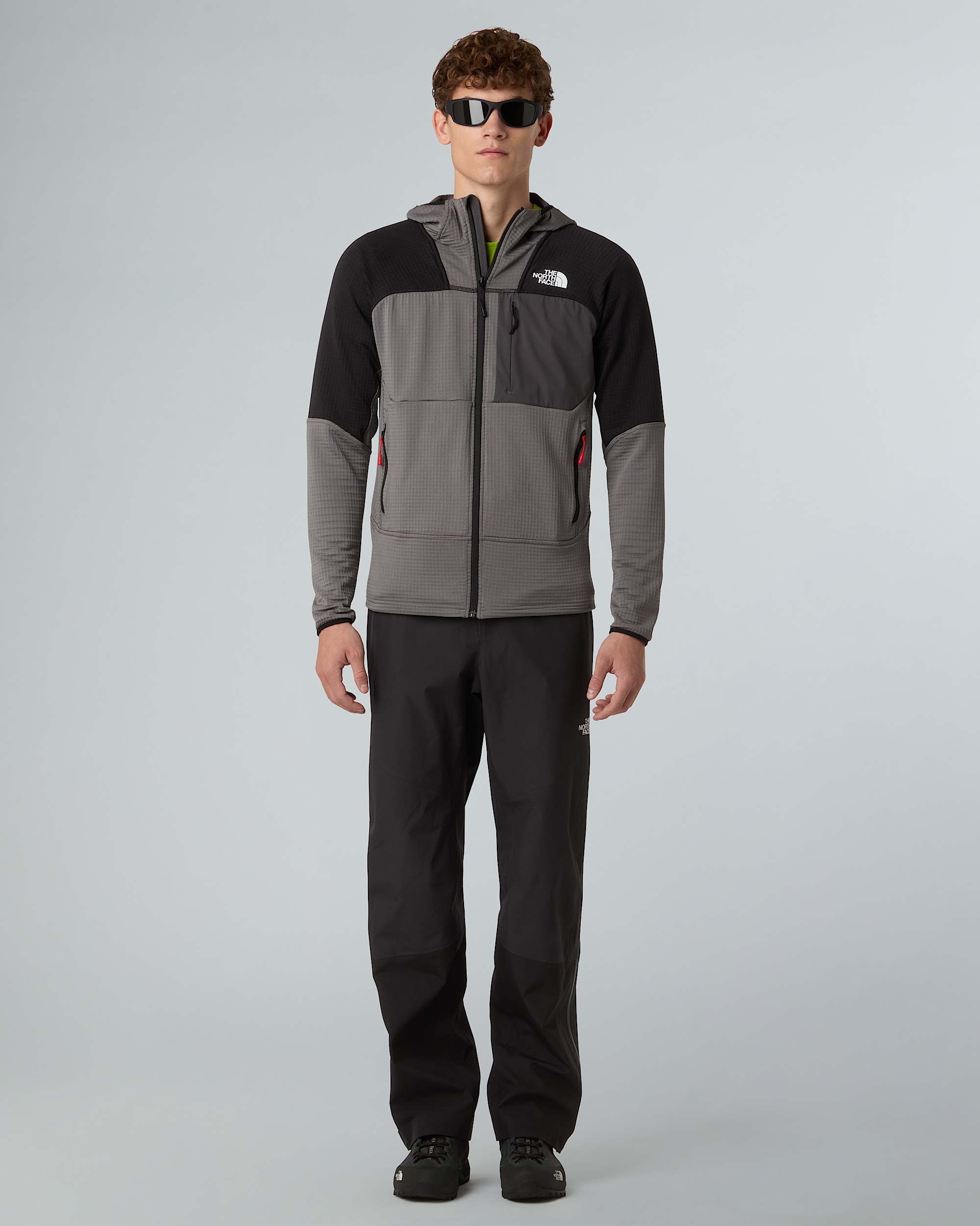 Mens Stormgap Power Grid Hooded Jacket TNF ALT5