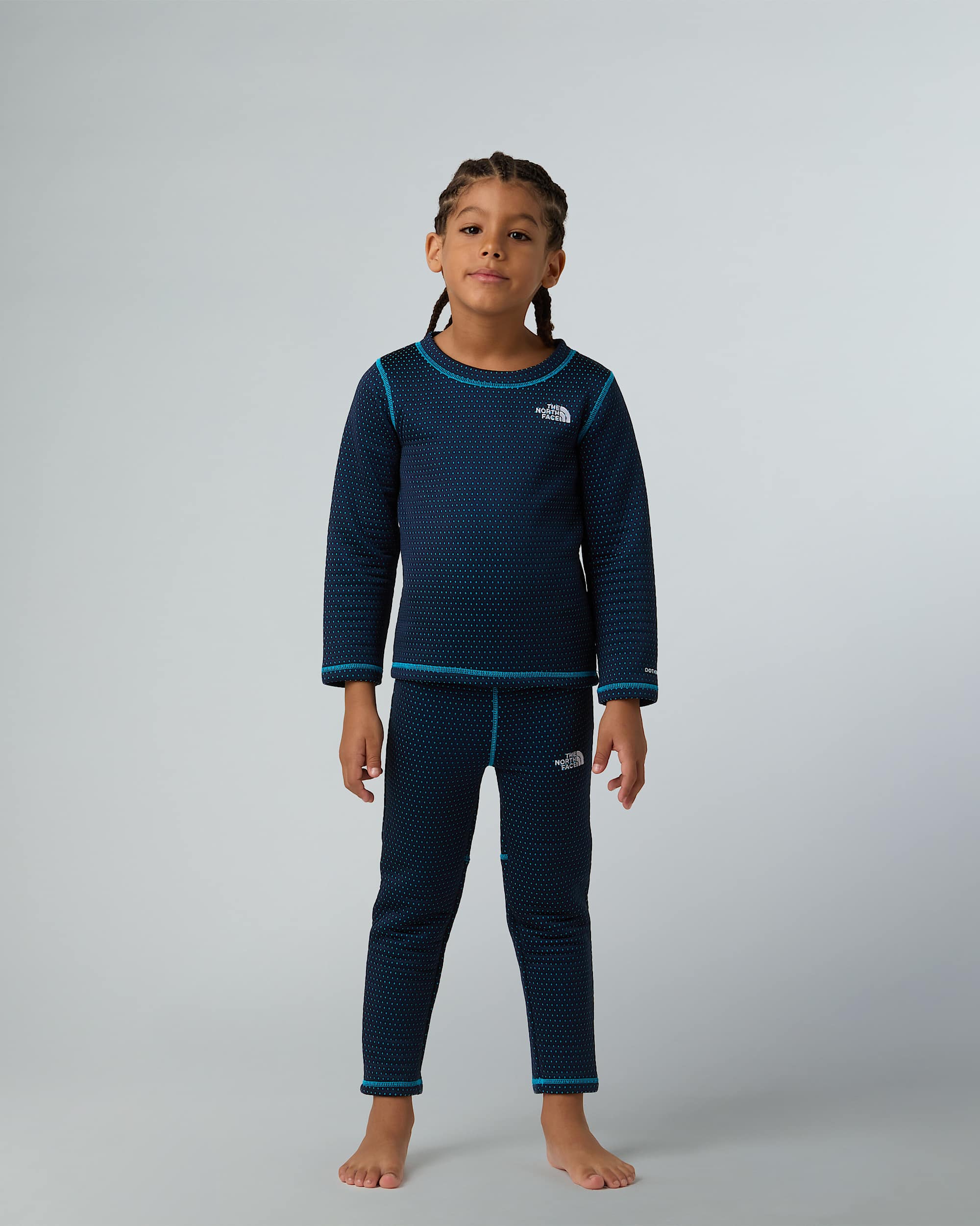 DotKnit thermische basislaagset voor kinderen TNF ALT4