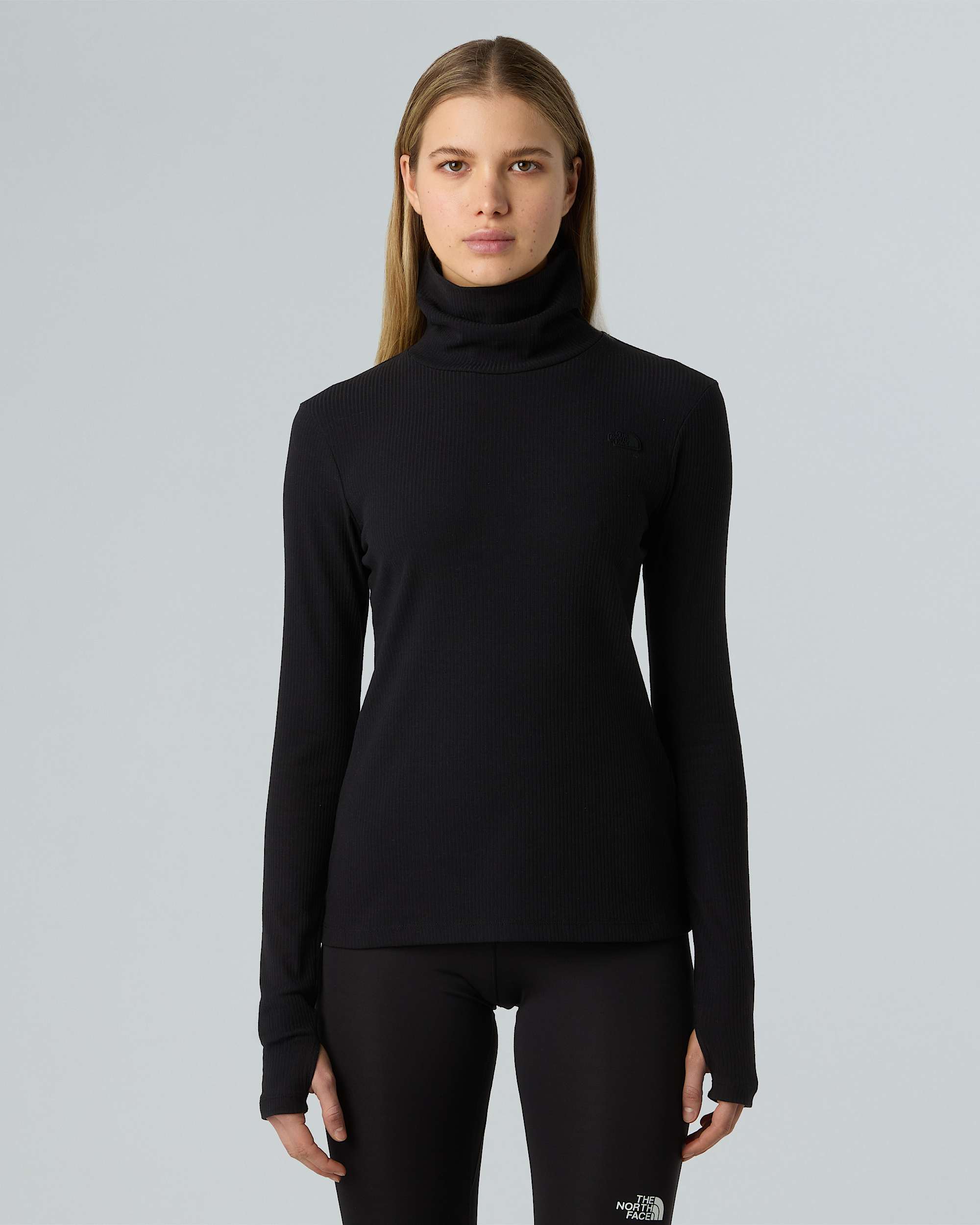 Womens Turtleneck LongSleeve Top TNF ALT4