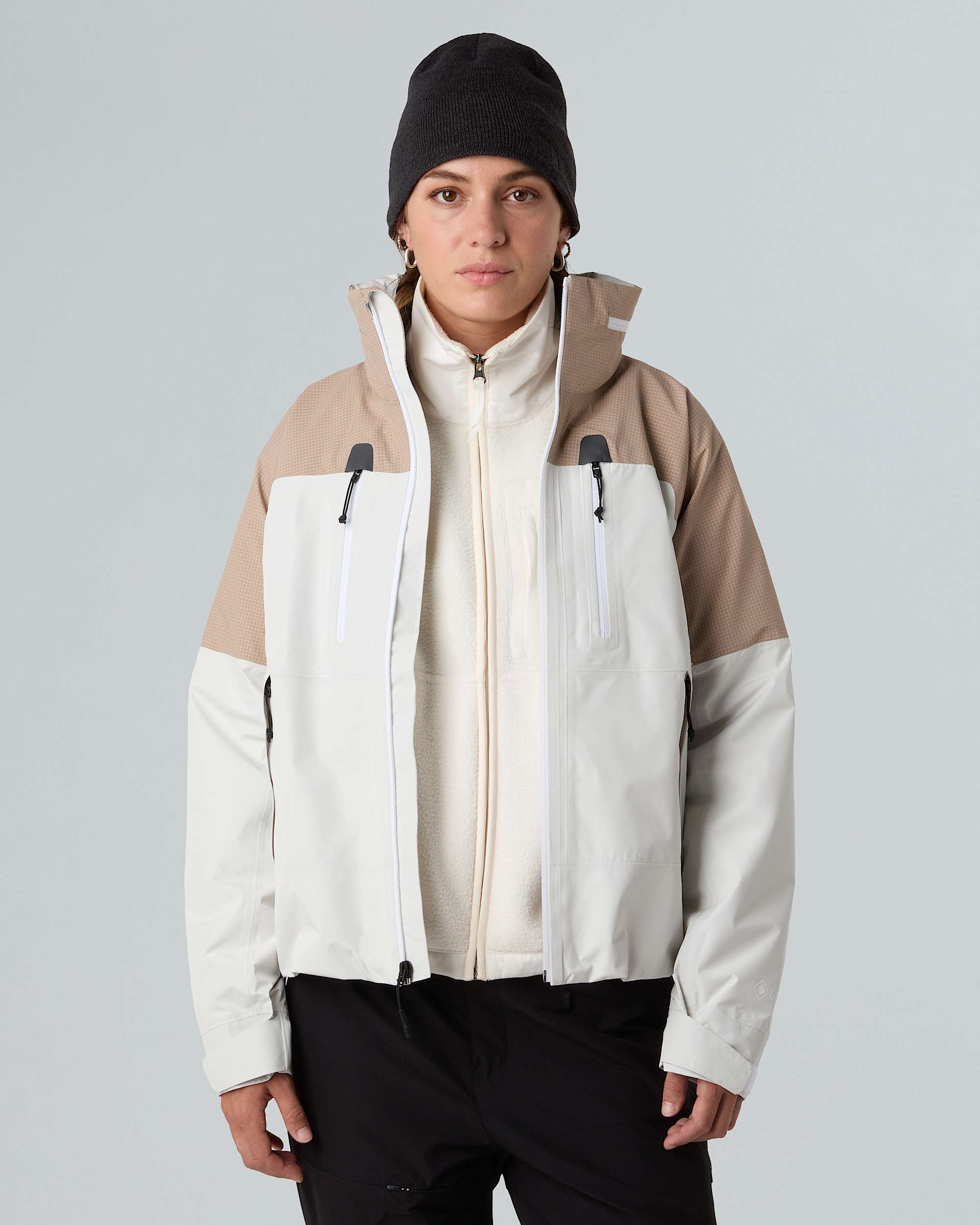 Hike Devils Thumb GORETEX Jacket W TNF White DuneMushroom Grey ALT7