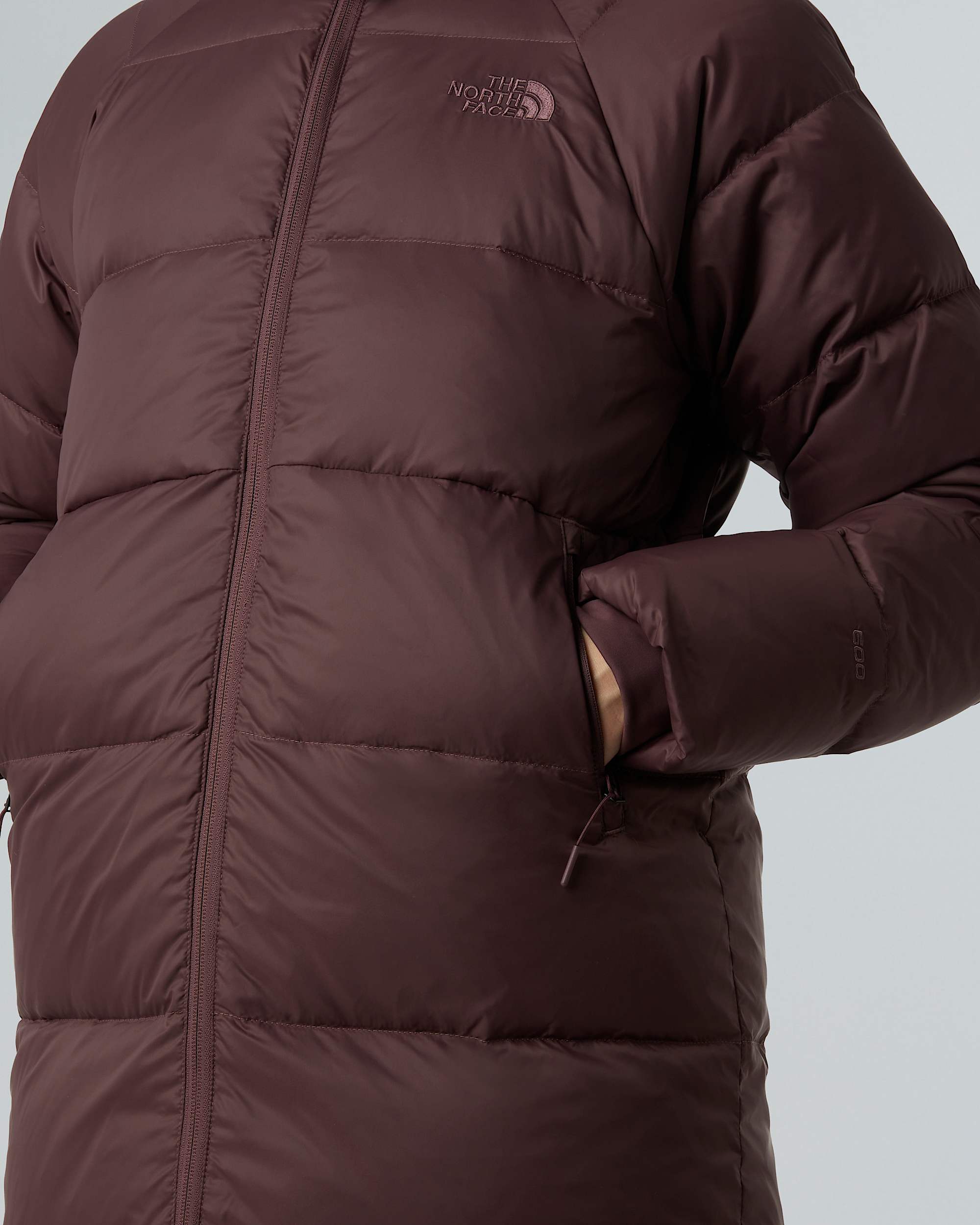 Parka larga de plumn con capucha Hydrenalite City para mujer TNF ALT10