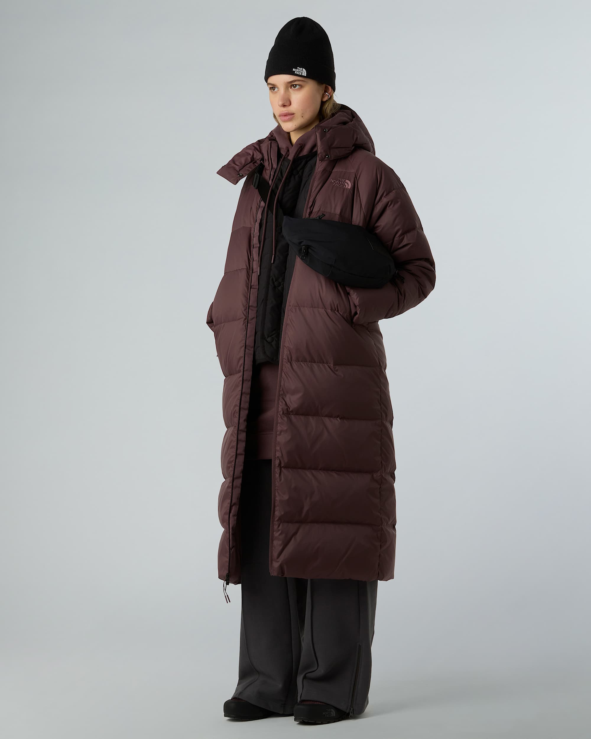 Parka larga de plumn con capucha Hydrenalite City para mujer TNF ALT5