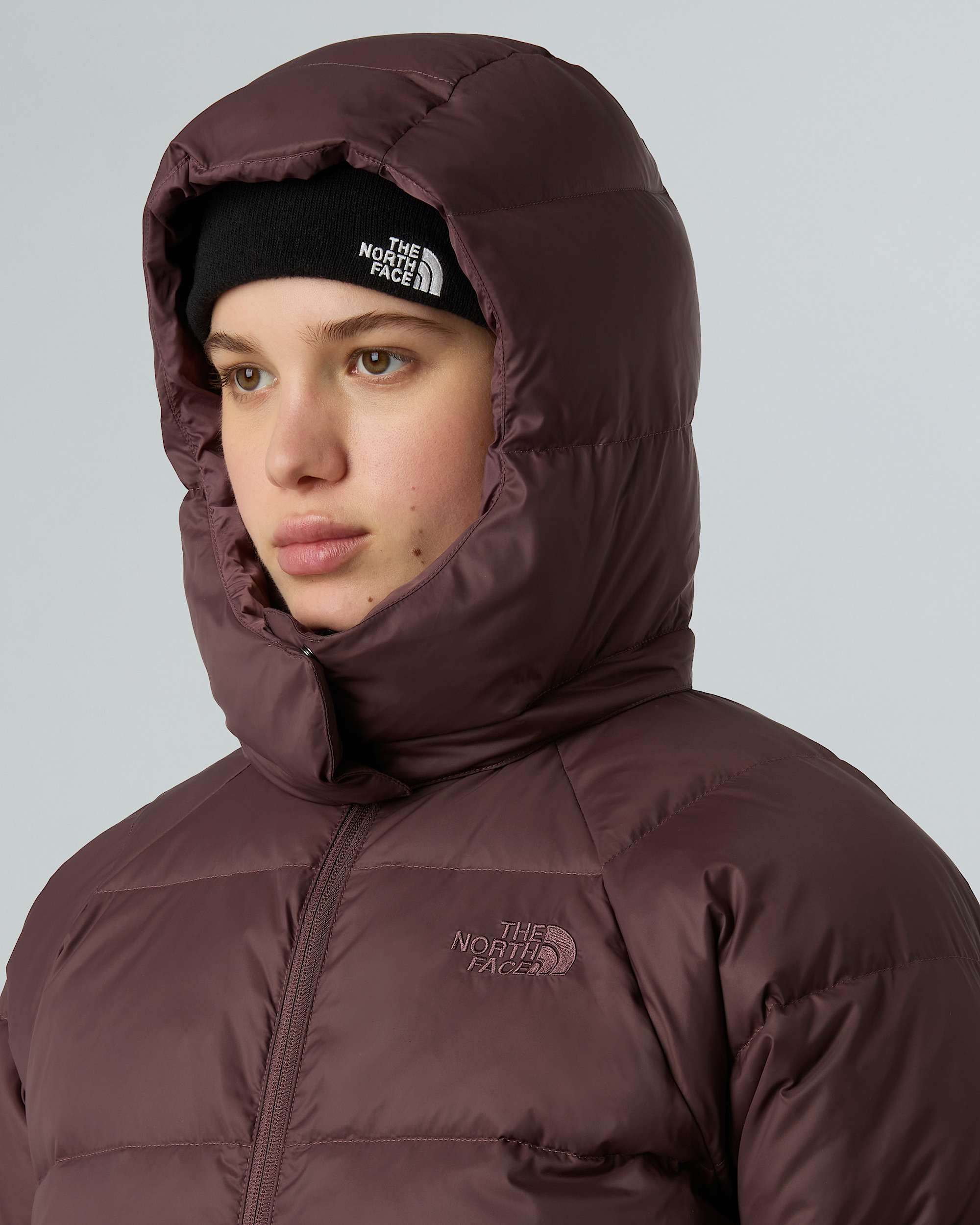 Parka larga de plumn con capucha Hydrenalite City para mujer TNF ALT8