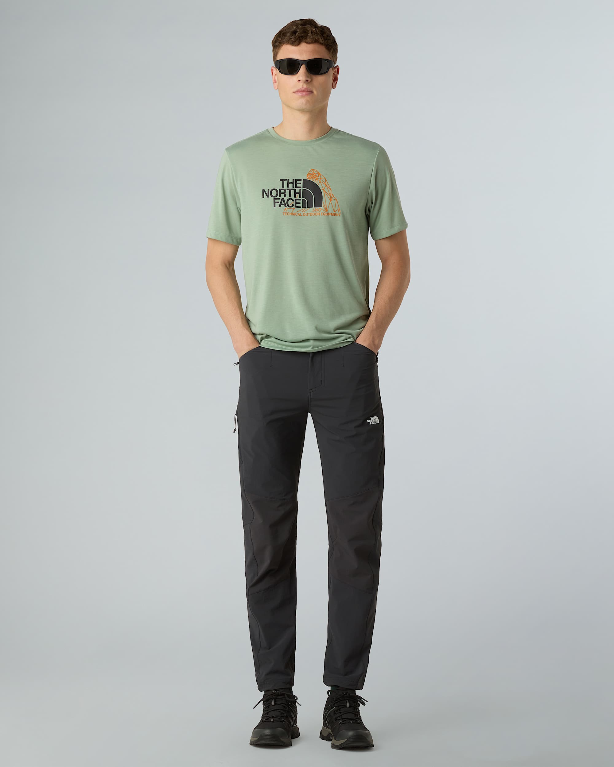 Mens Foundation Mountain Graphic TShirt TNF ALT5