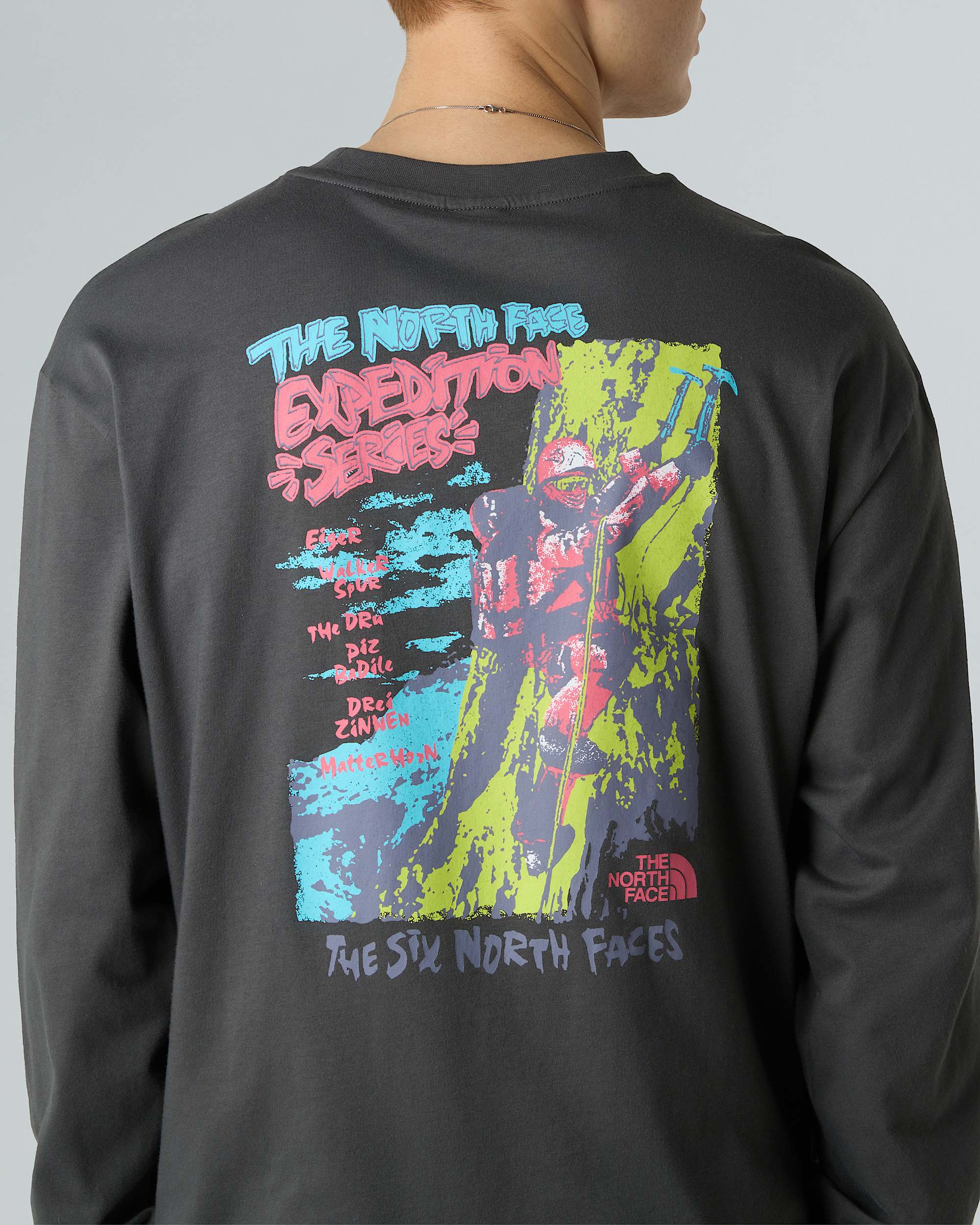 Camiseta holgada de mana larga Expedition Celebration unisex TNF ALT7