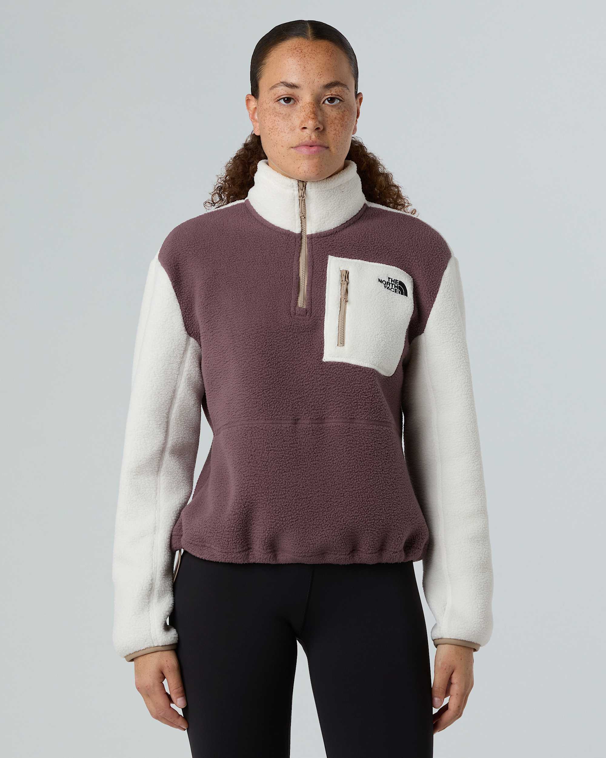 Womens Yumiori 14 Zip Fleece Jacket TNF ALT4