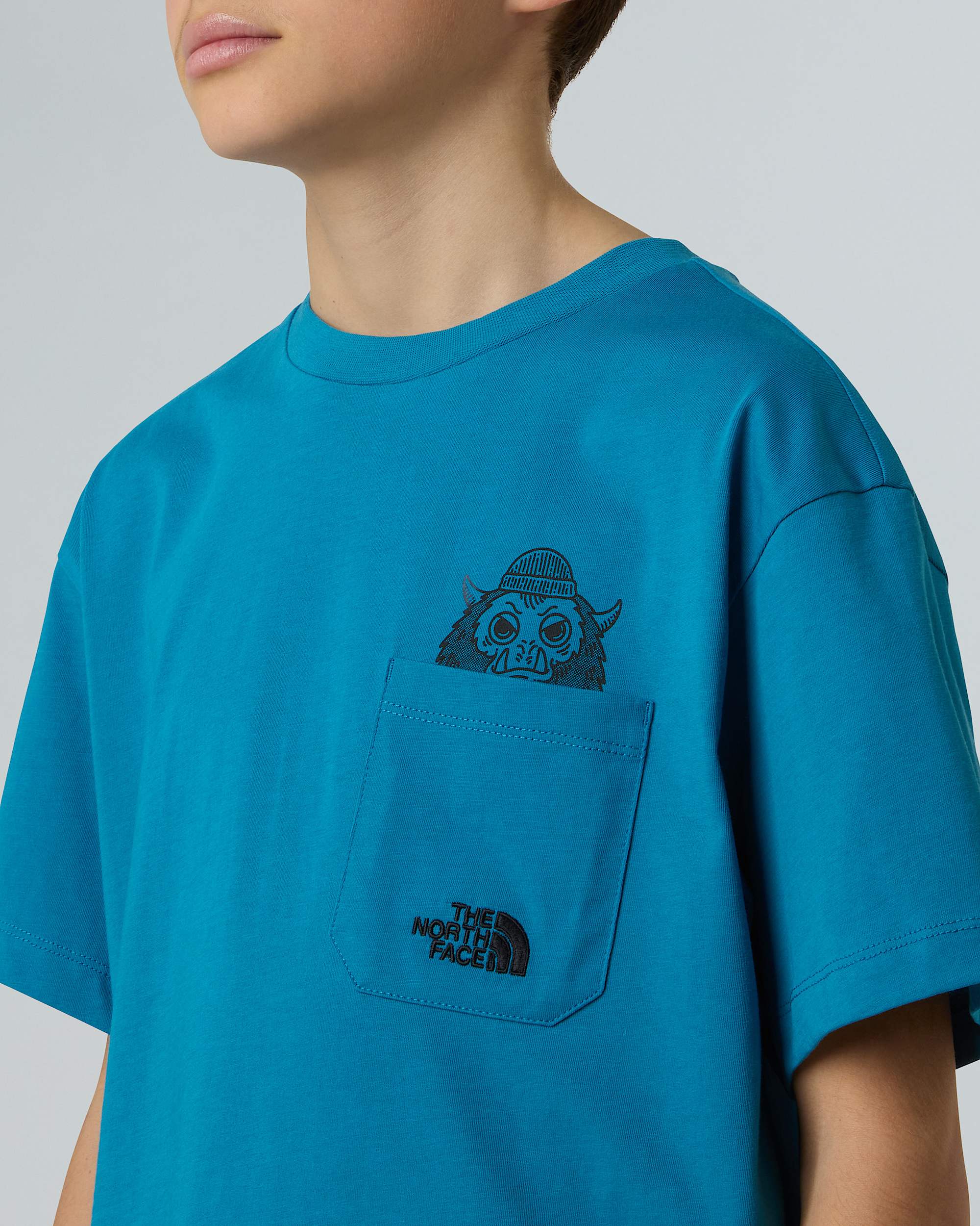 Boys Sports Oversized Pocket Graphic TShirt TNF ALT7