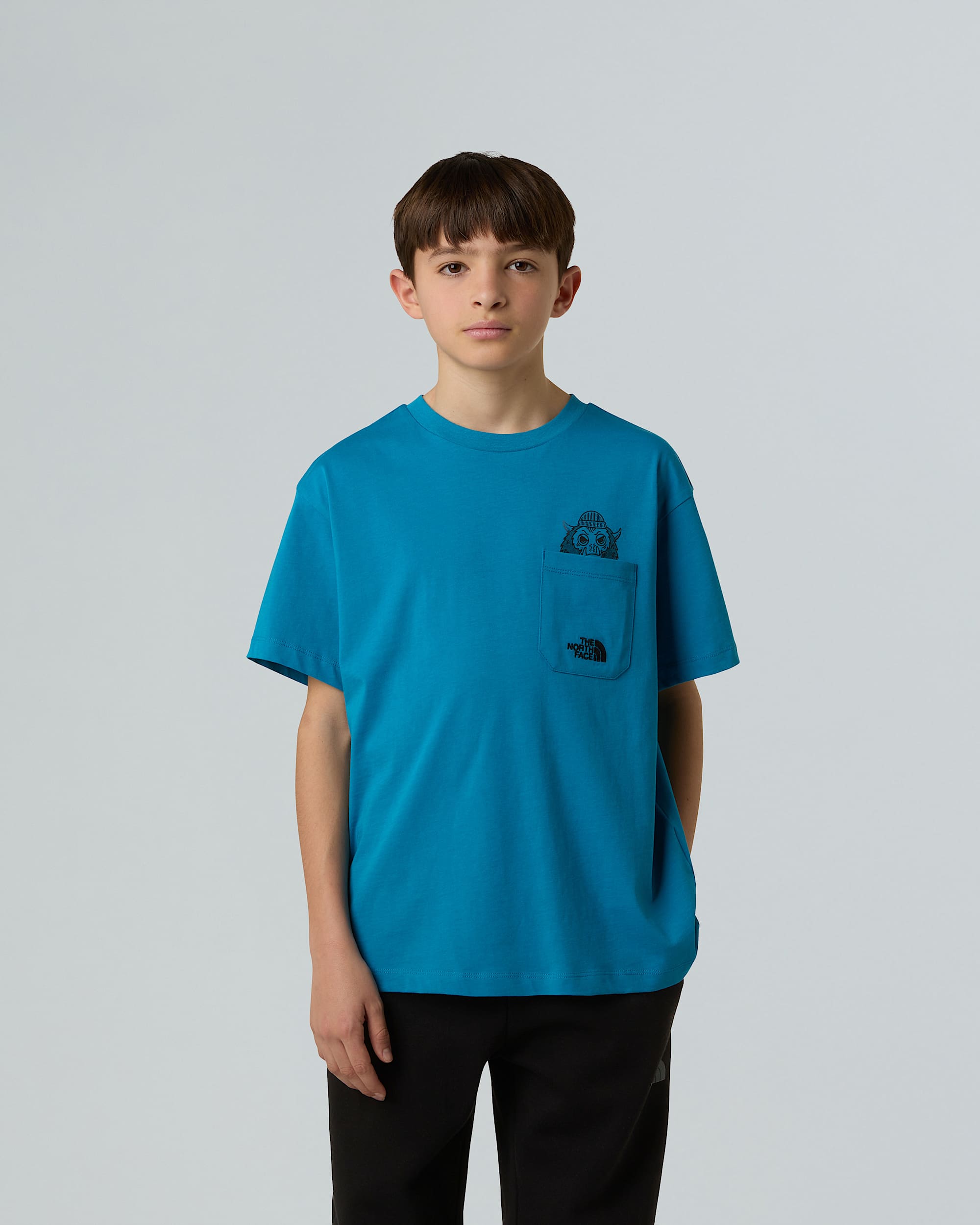 Boys Sports Oversized Pocket Graphic TShirt TNF ALT5