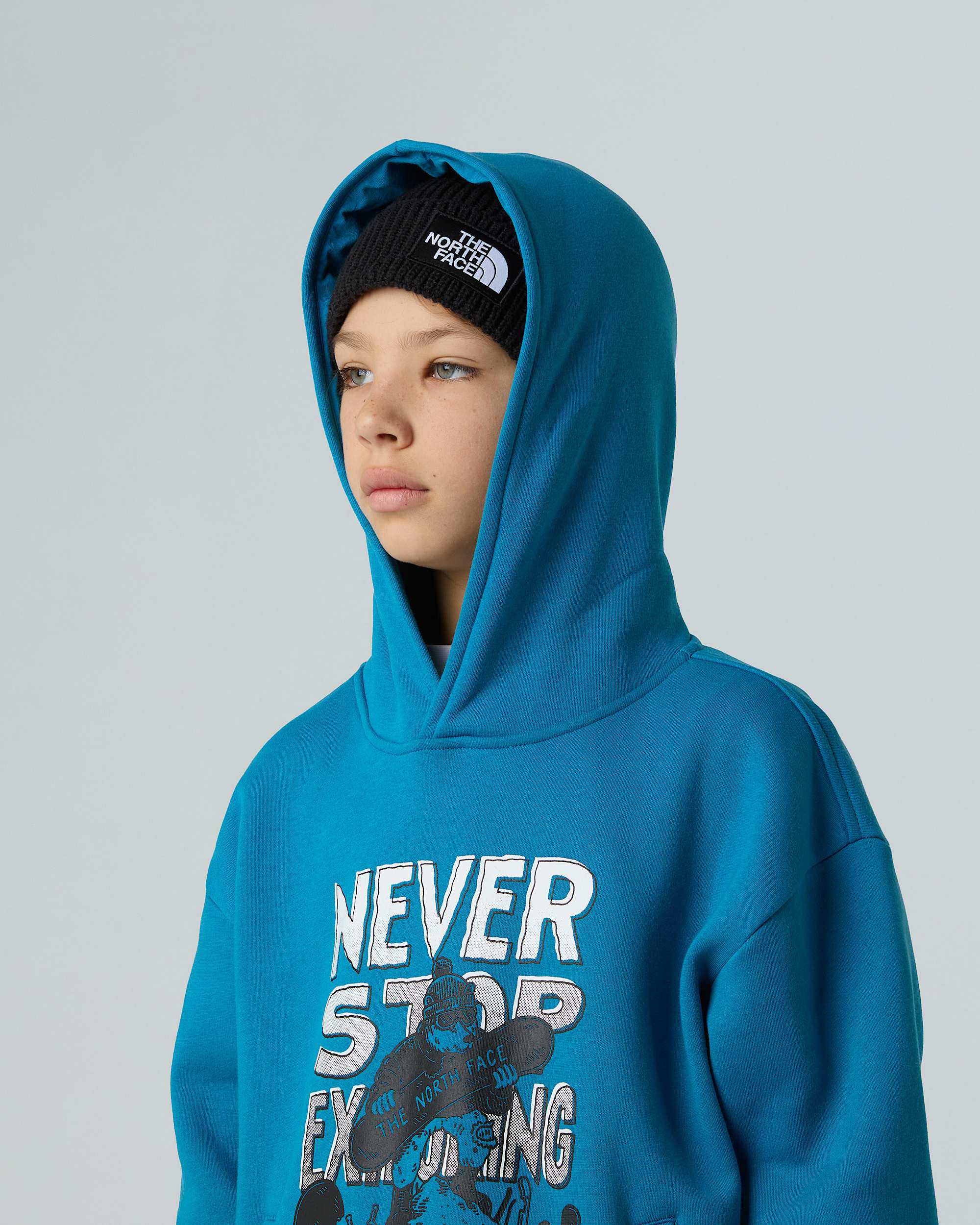 Boys Sports Oversized Graphic Hoodie TNF alt7