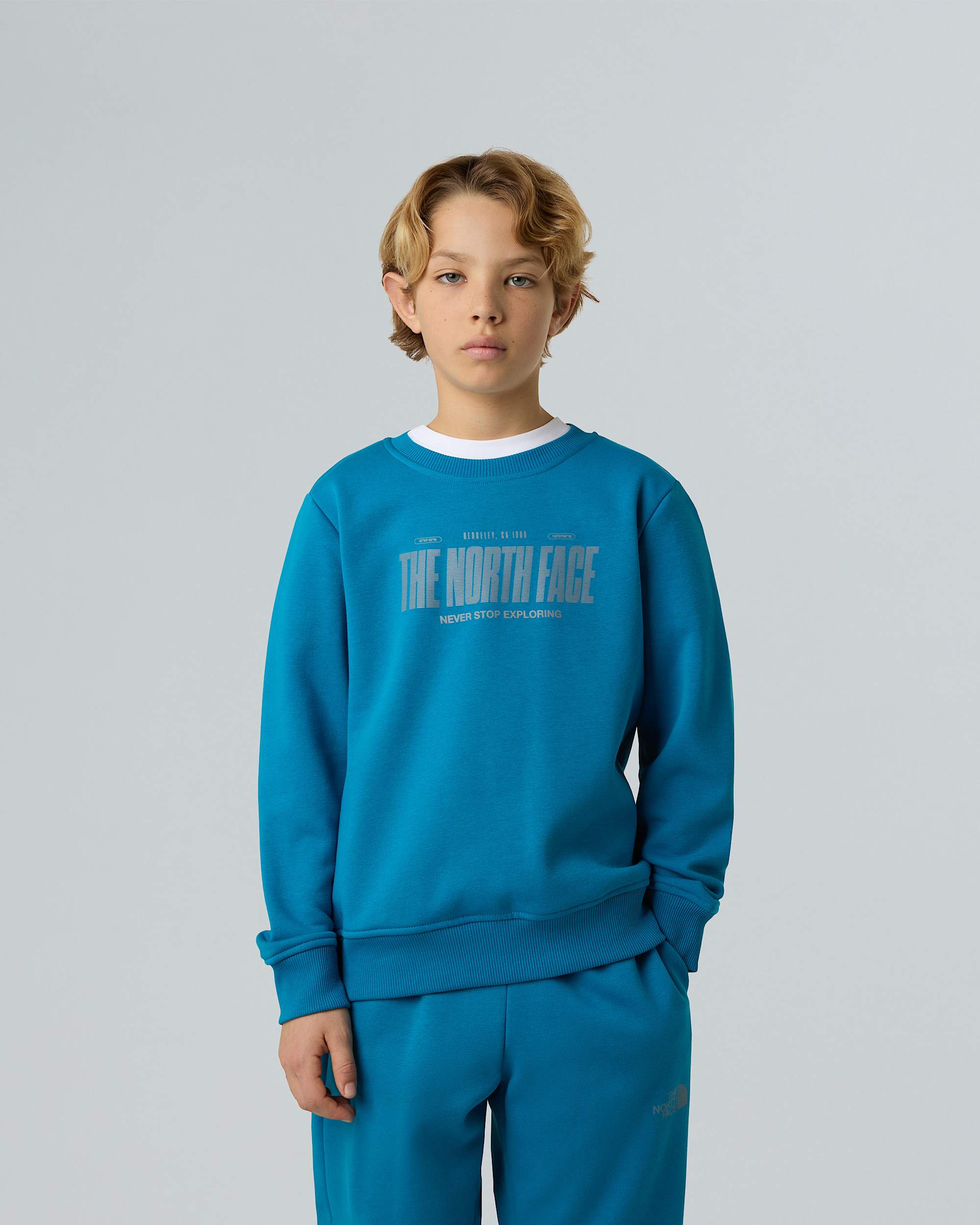 Logo reflektierendes  relaxt geschnittenes Sweatshirt fr Jungen TNF ALT4