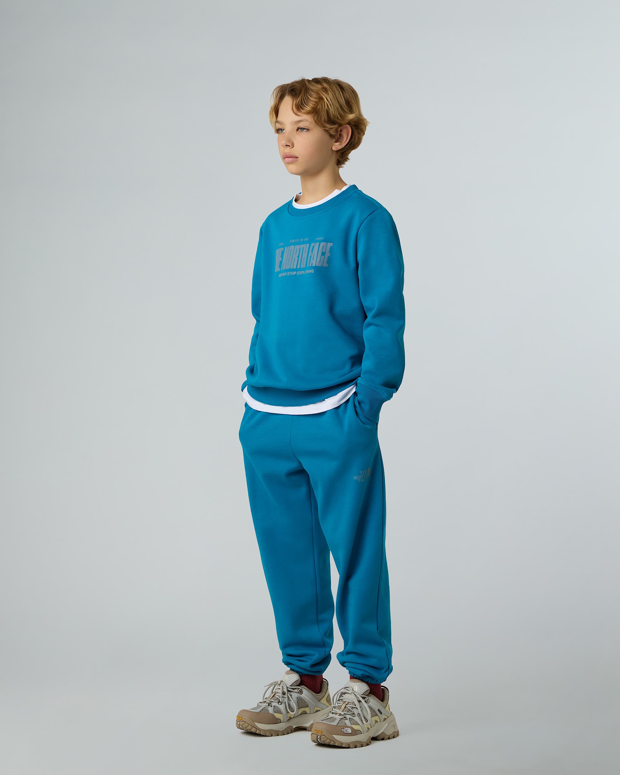 Logo reflektierendes  relaxt geschnittenes Sweatshirt fr Jungen TNF ALT5