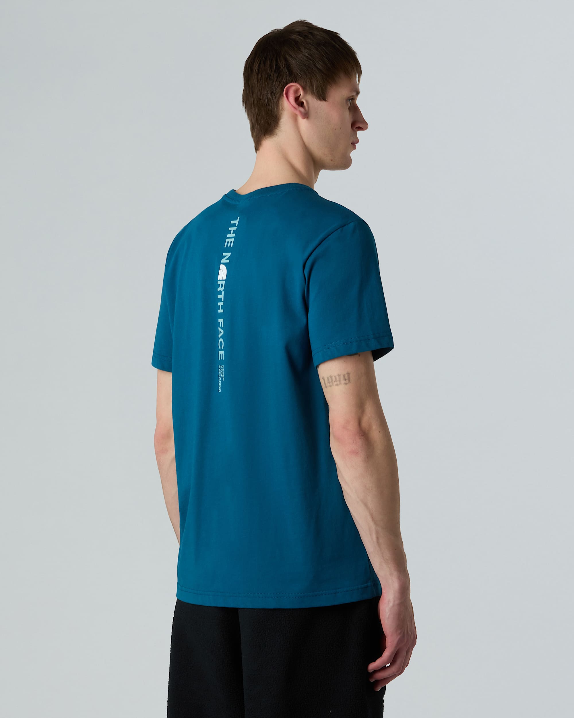 Mens Vertical Logo TShirt TNF ALT4