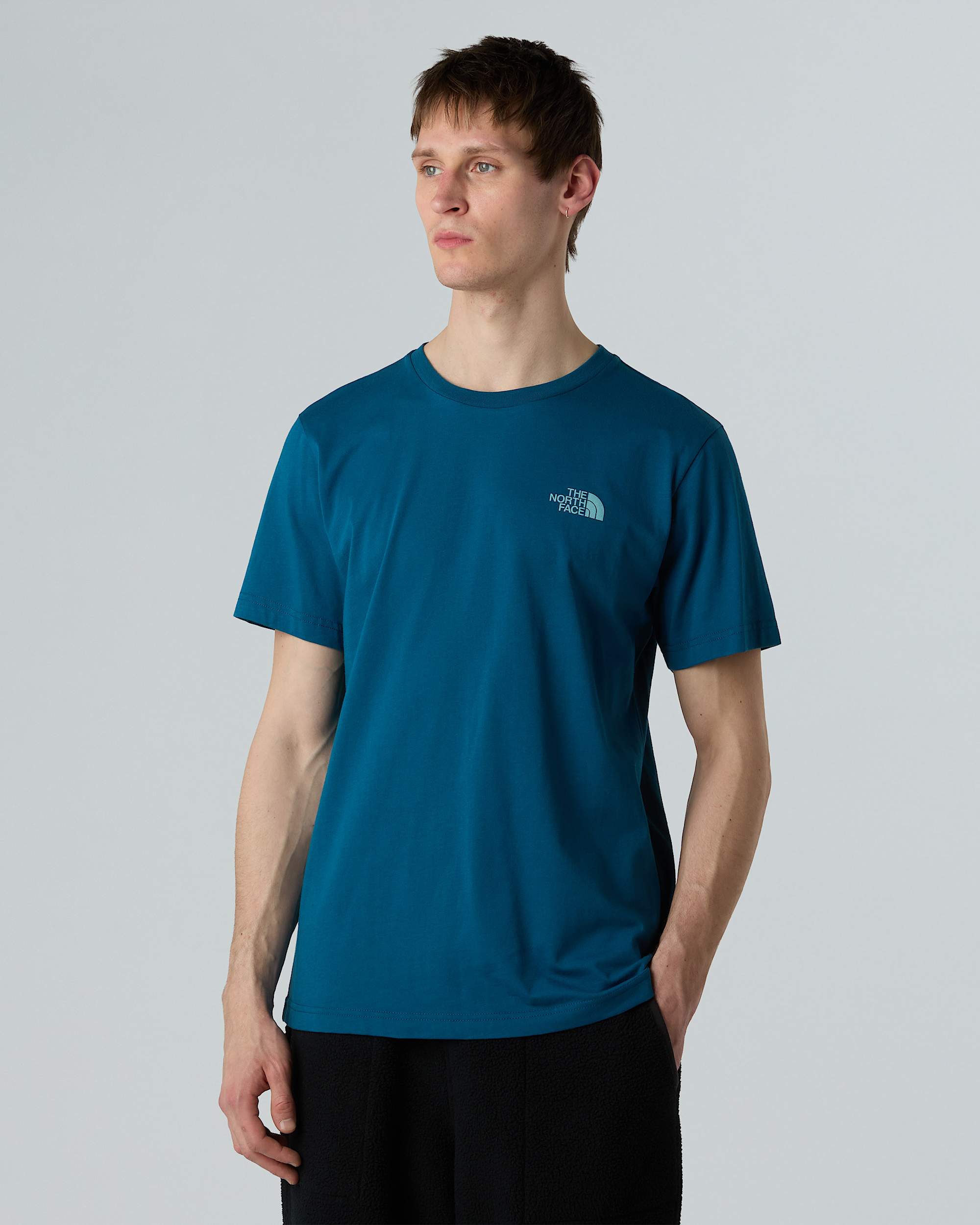 Mens Vertical Logo TShirt TNF ALT5