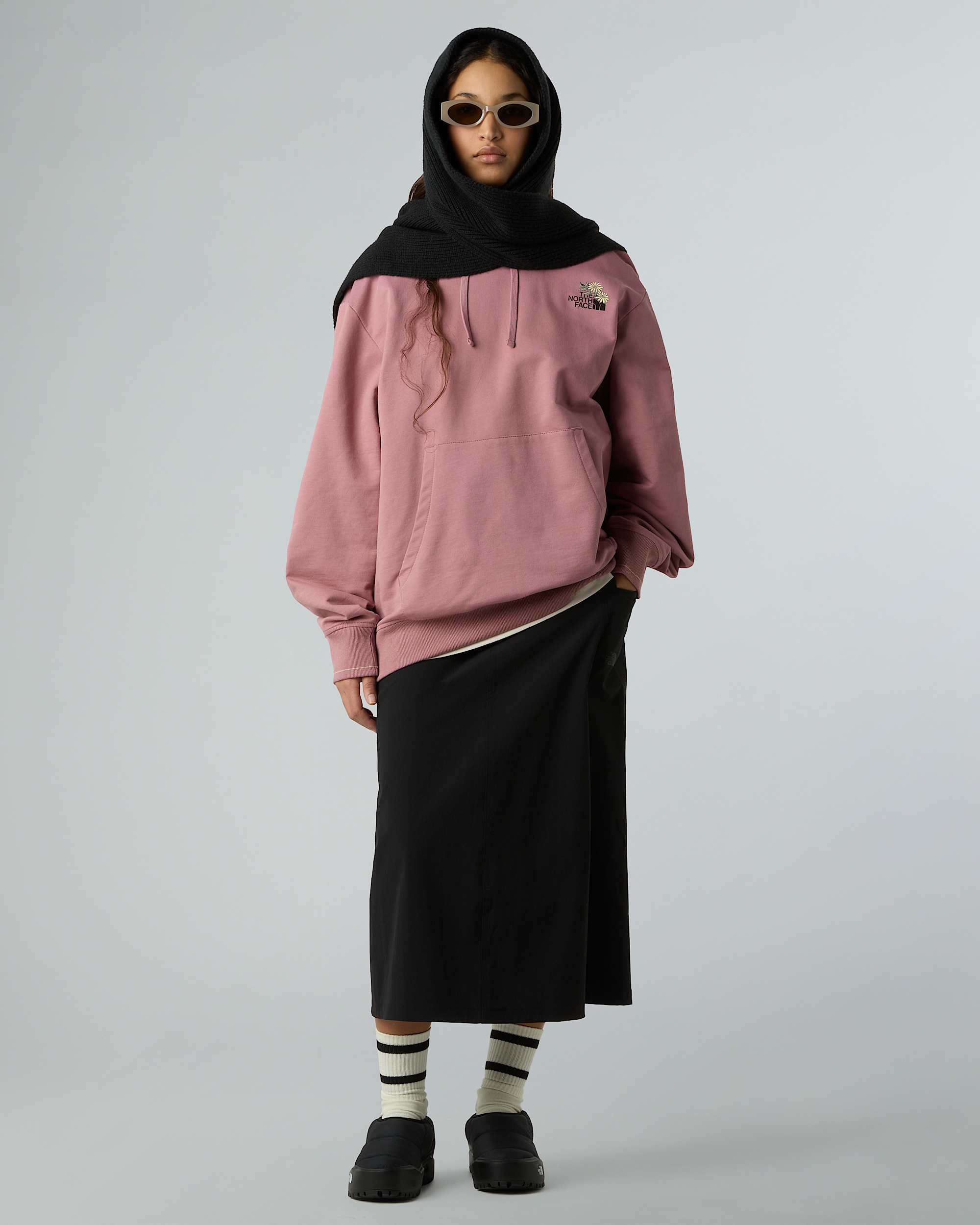 Felpa con cappuccio Dome Flower Relaxed Graphic unisex TNF ALT5