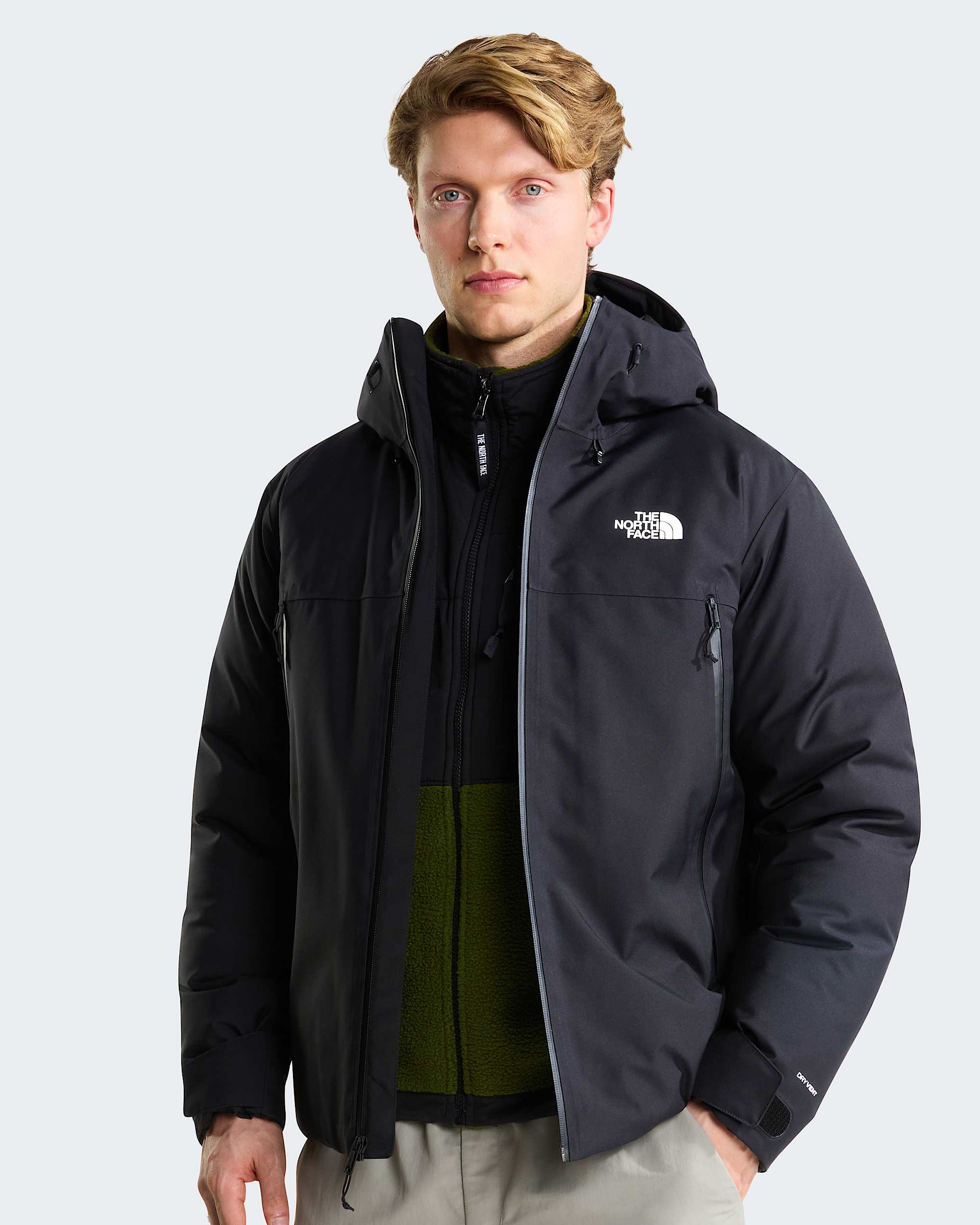 Mens Mountain Range Down Hooded Jacket TNF ALT4