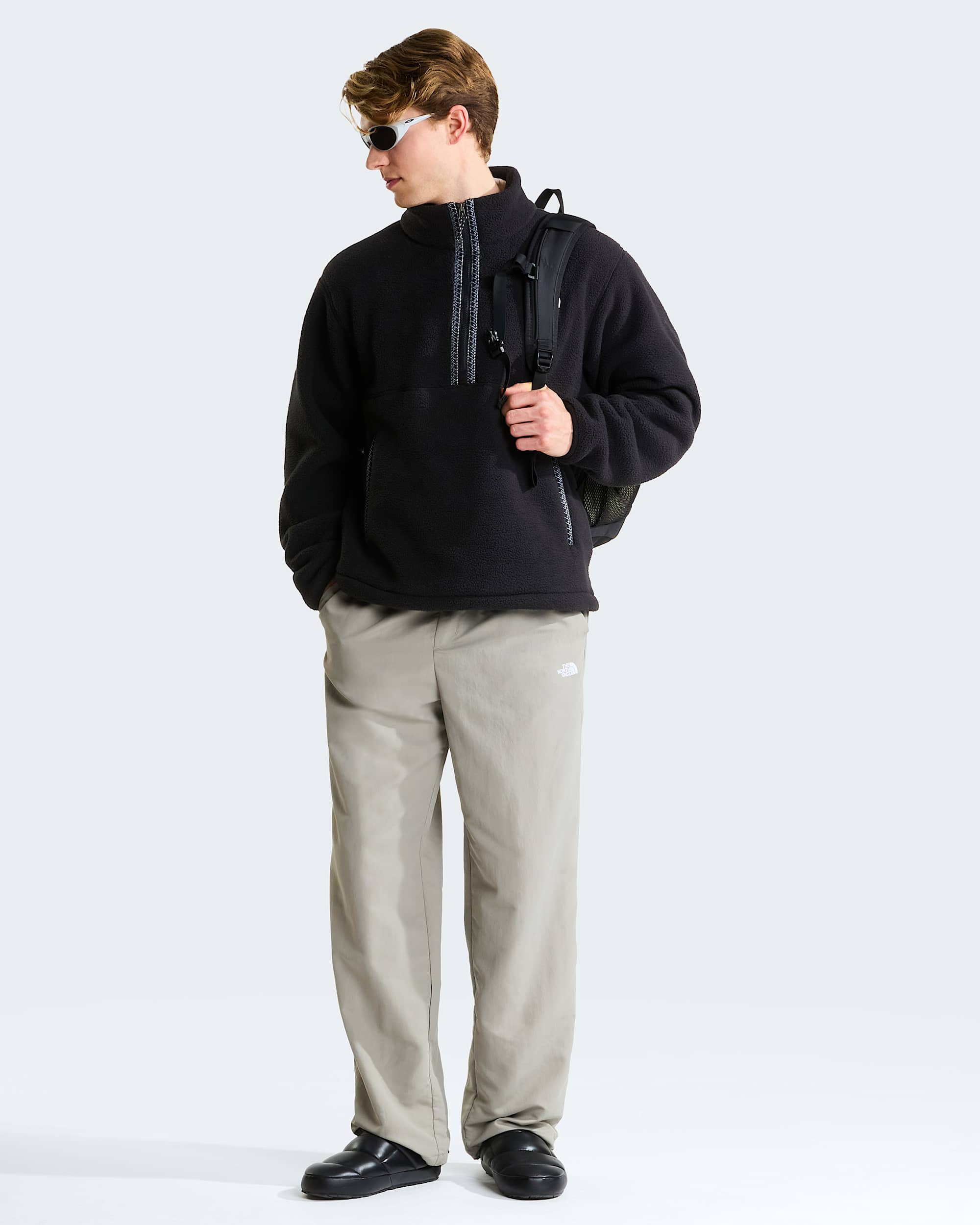 Mens TNF Fleeski 14 Zip Pullover Fleece TNF ALT1
